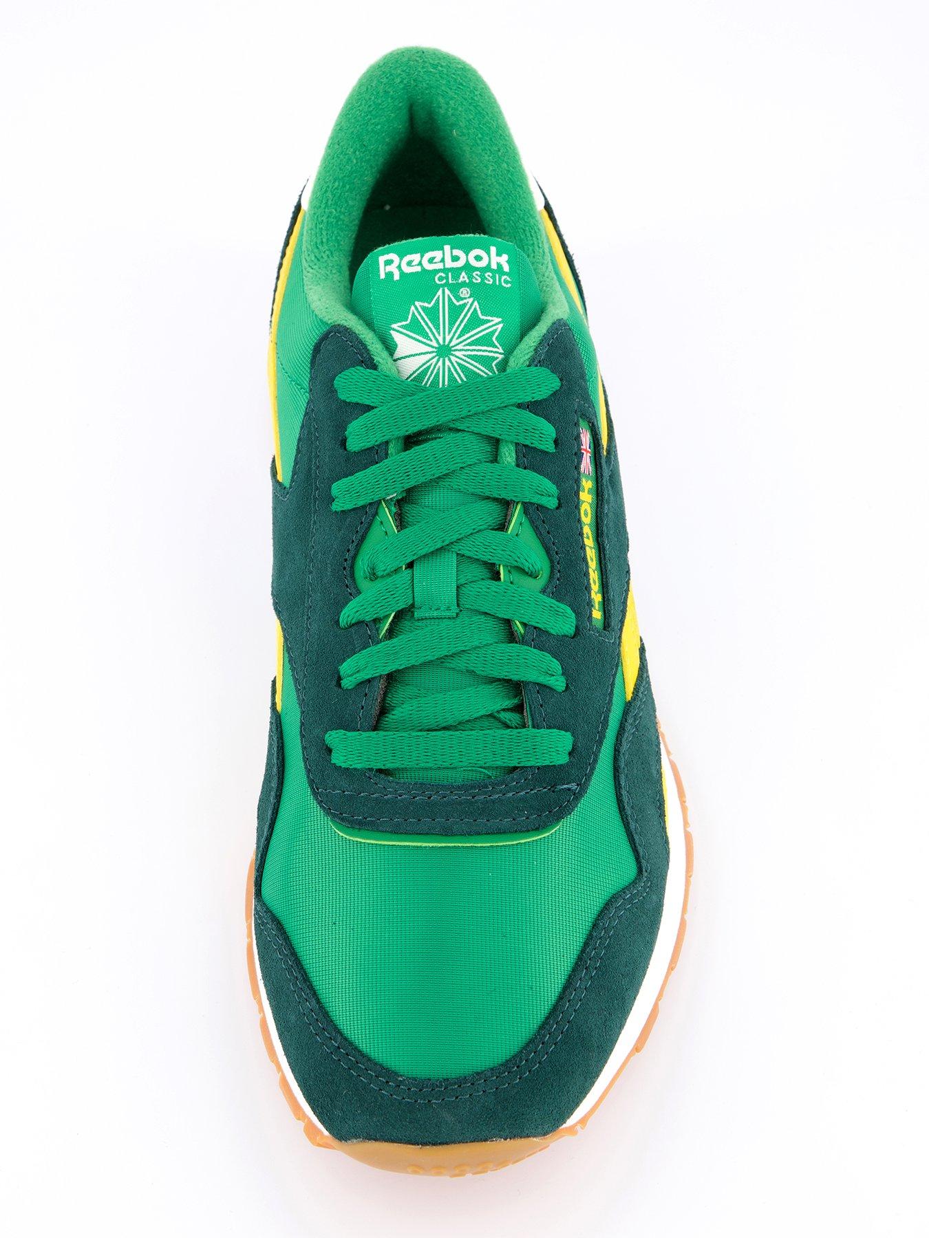 reebok-mens-classic-nylon-trainers-greenoutfit