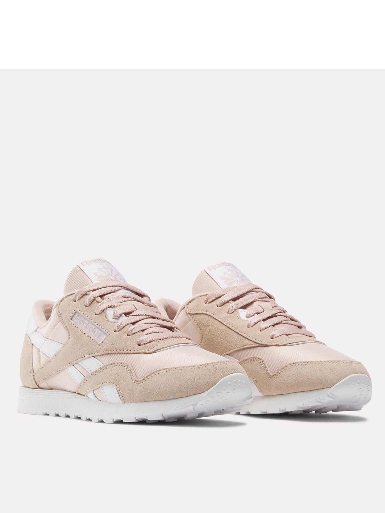 reebok-womens-classic-nylon-trainers-light-pinkstillFront