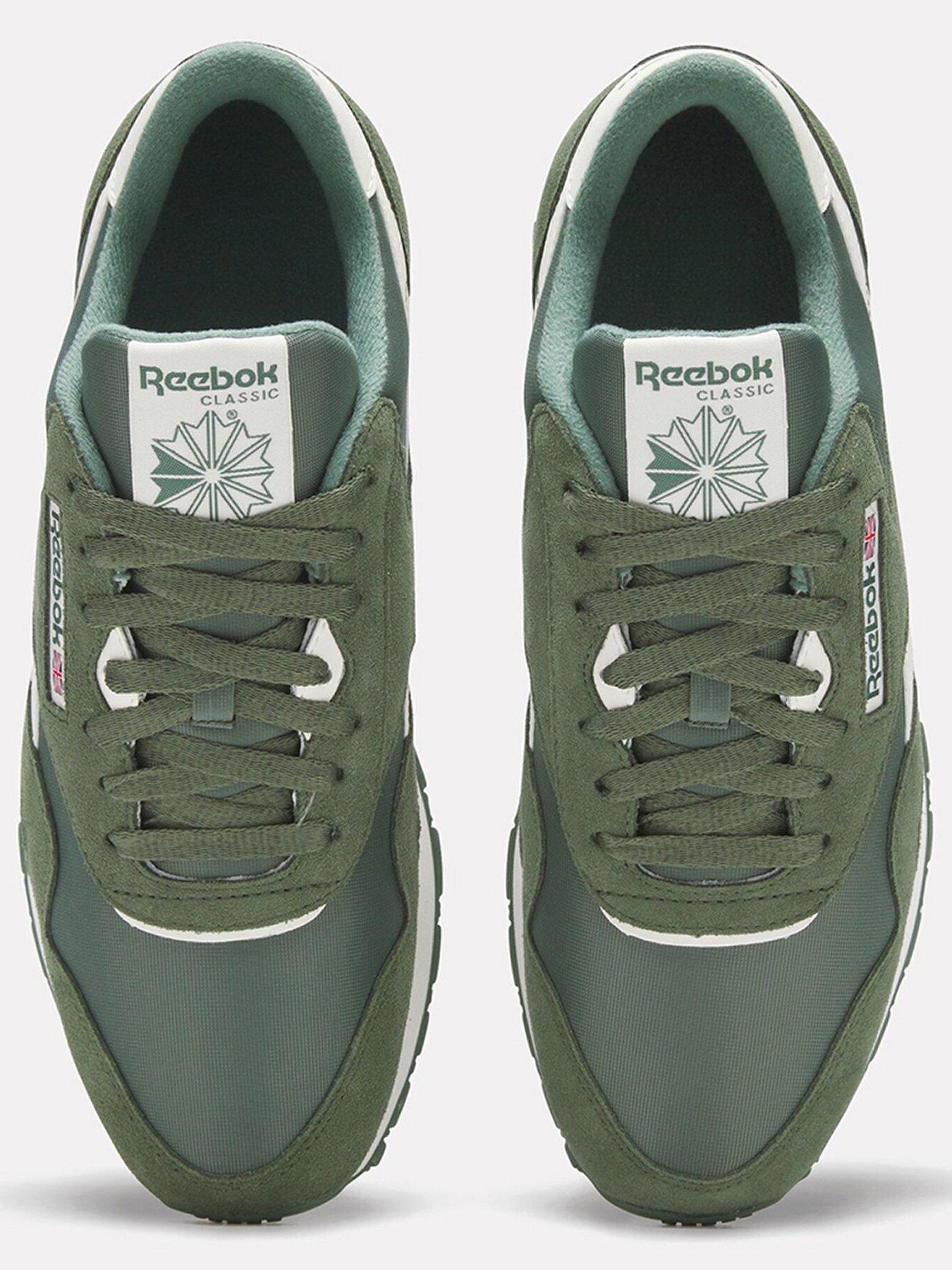 reebok-mens-classic-nylon-trainers-greenoutfit