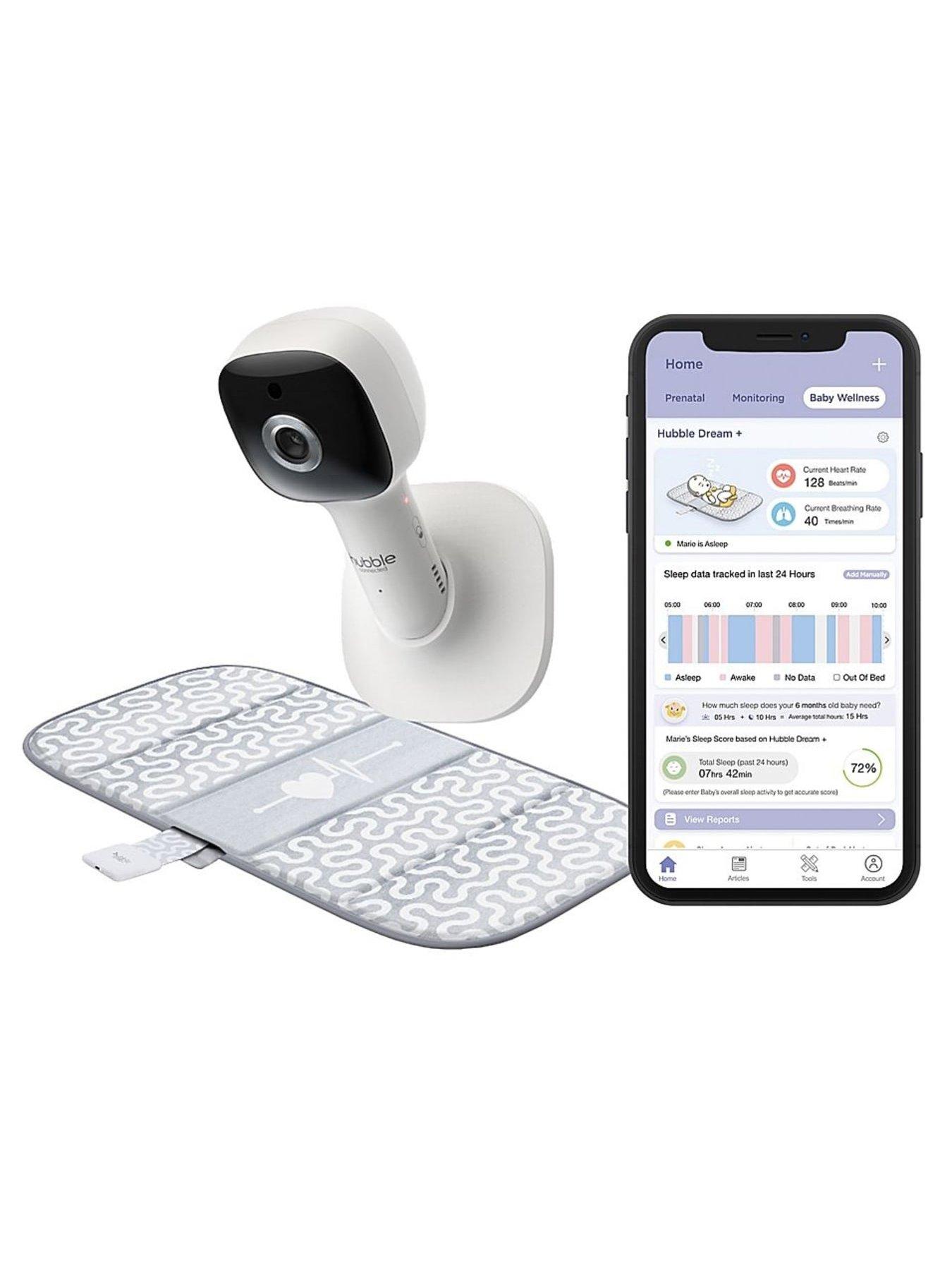 Image 1 of 6 of Hubble Dream + Connected Sensor Mat with 1080p Wi-Fi Video Baby Camera Monitor