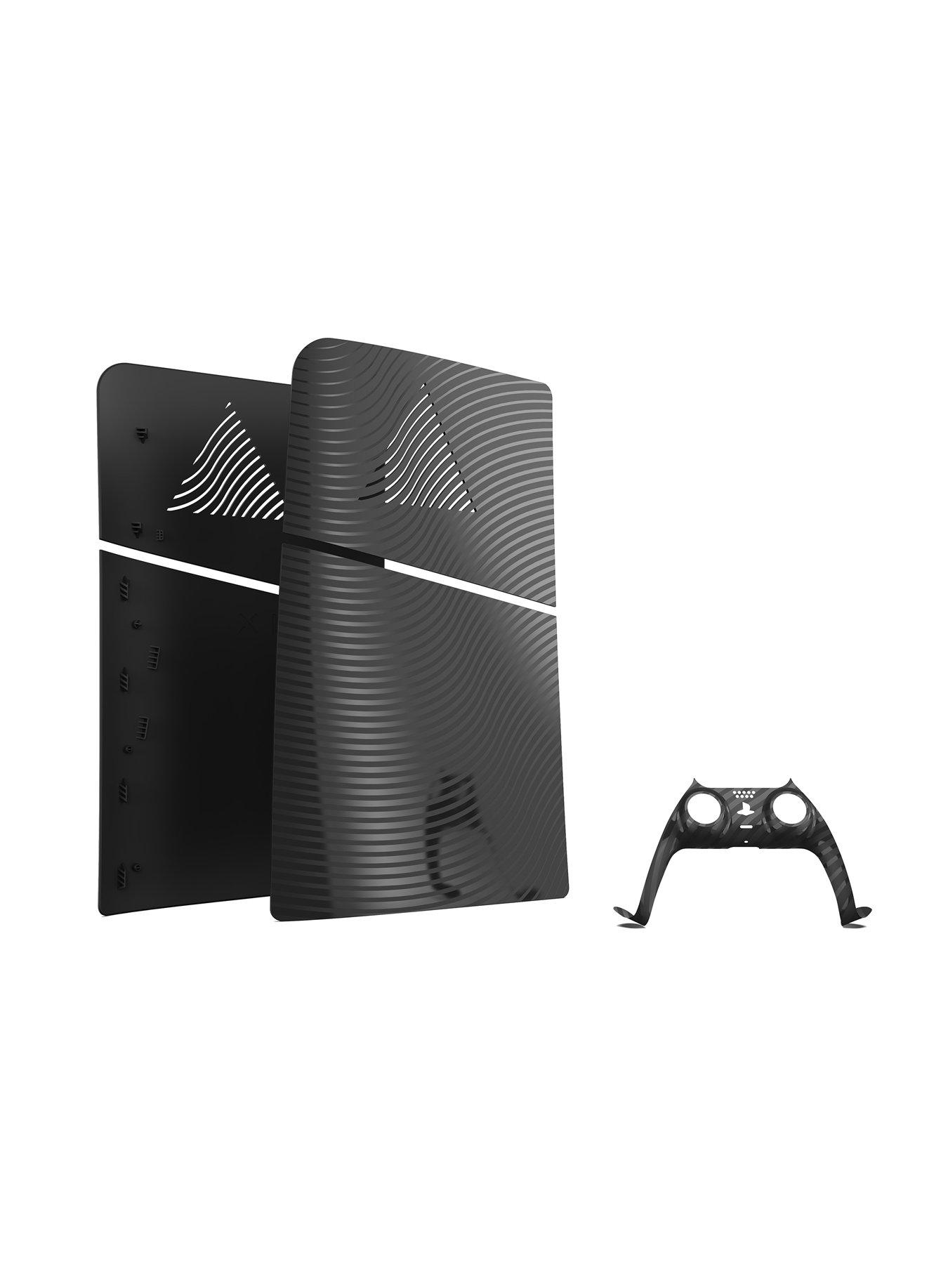 Image 4 of 4 of Maxx Tech Maxx Tech PS5 Slim Faceplates + Controller Faceplates - Black