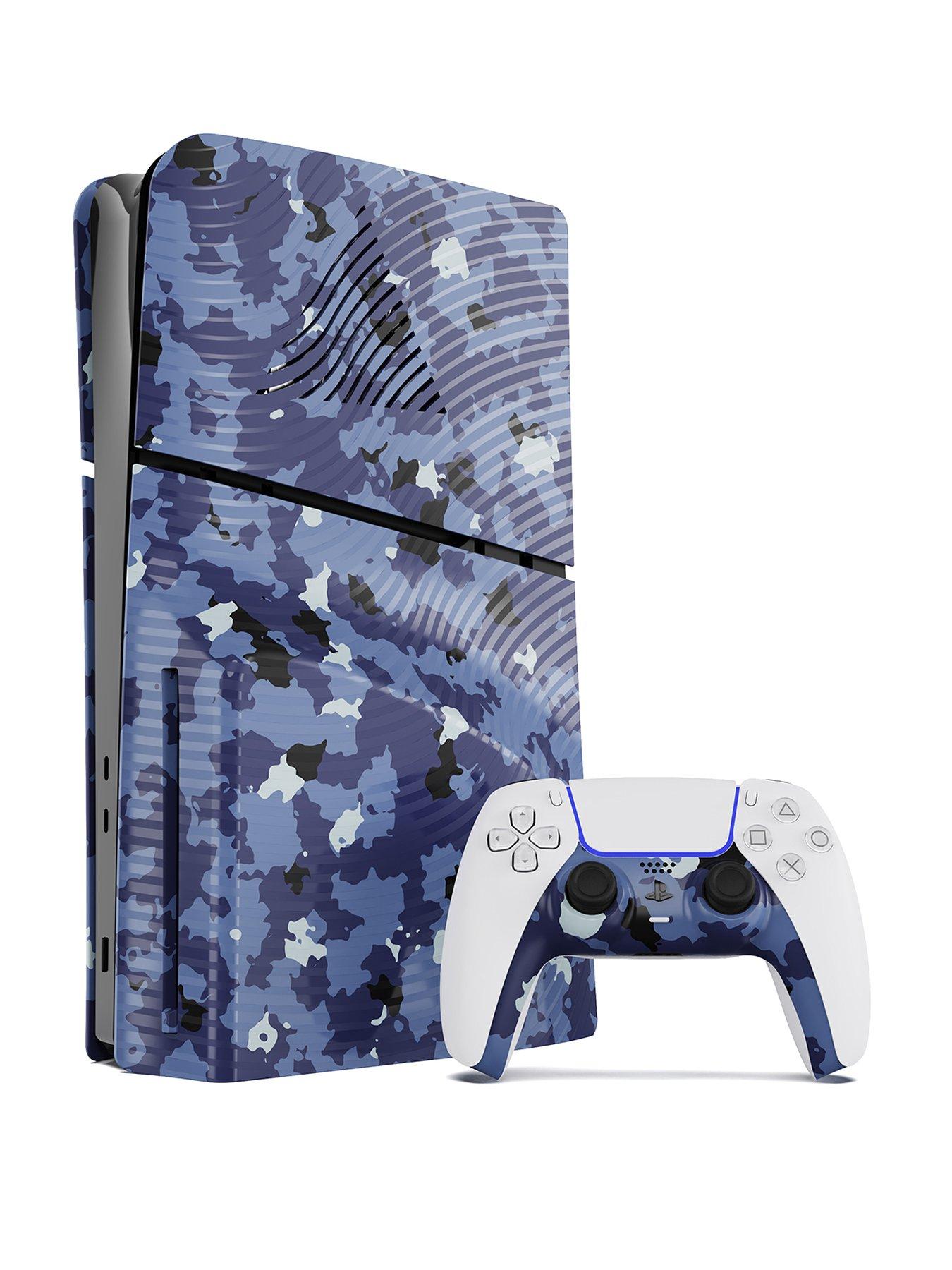 Image 3 of 4 of Maxx Tech Maxx Tech PS5 Slim Faceplates + Controller Faceplates - Camo Blue