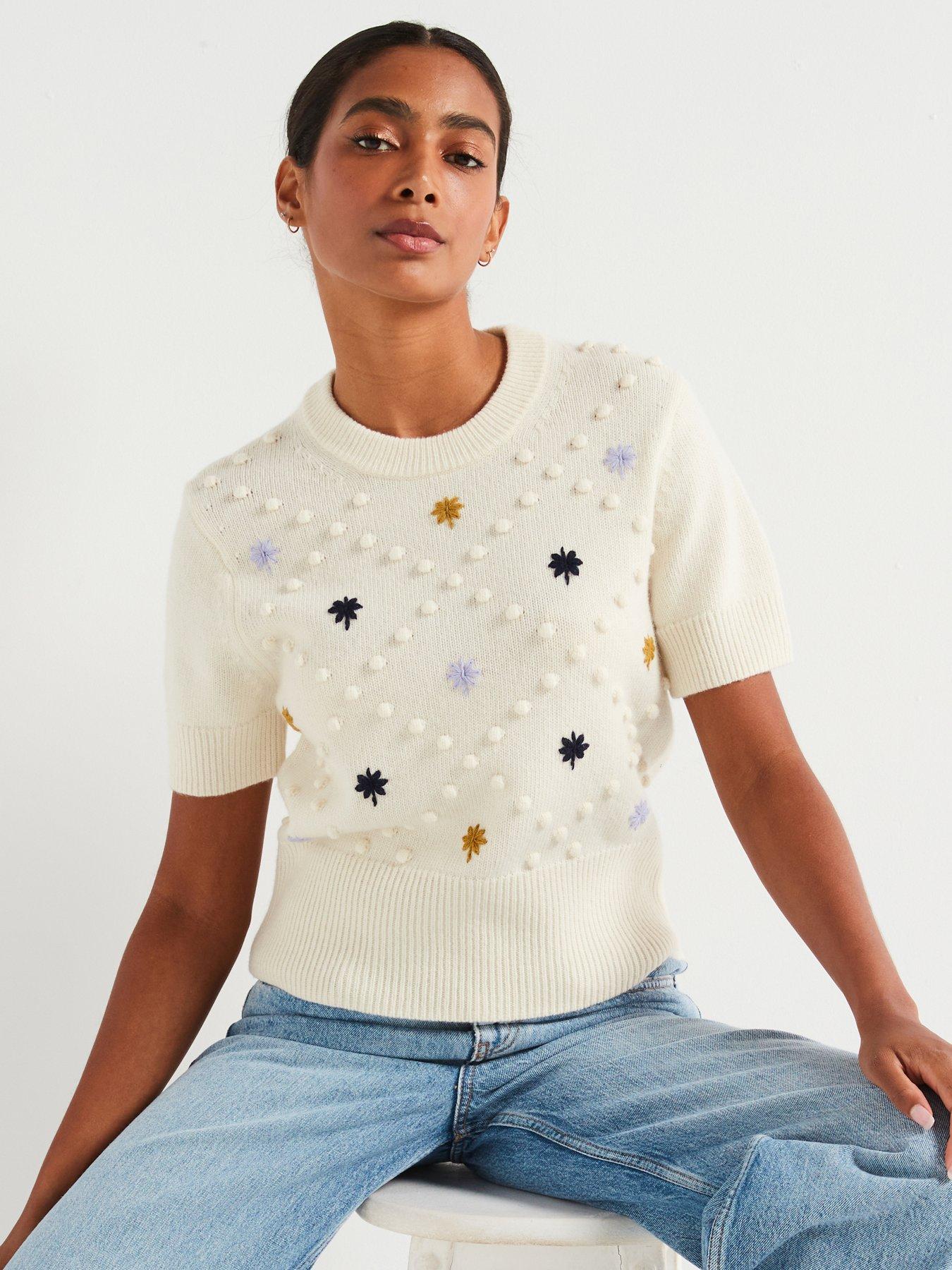 ps-paul-smith-floral-applique-short-sleeve-jumper-white