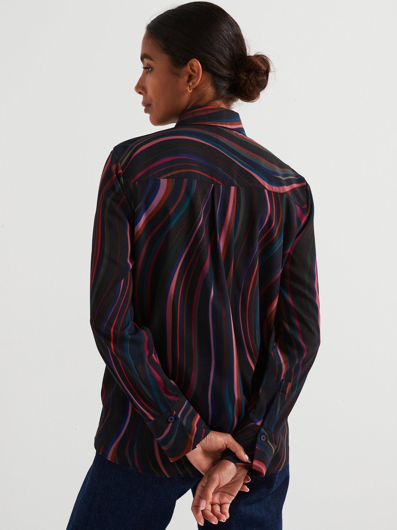 ps-paul-smith-swirl-print-long-sleeve-shirt-bluestillFront