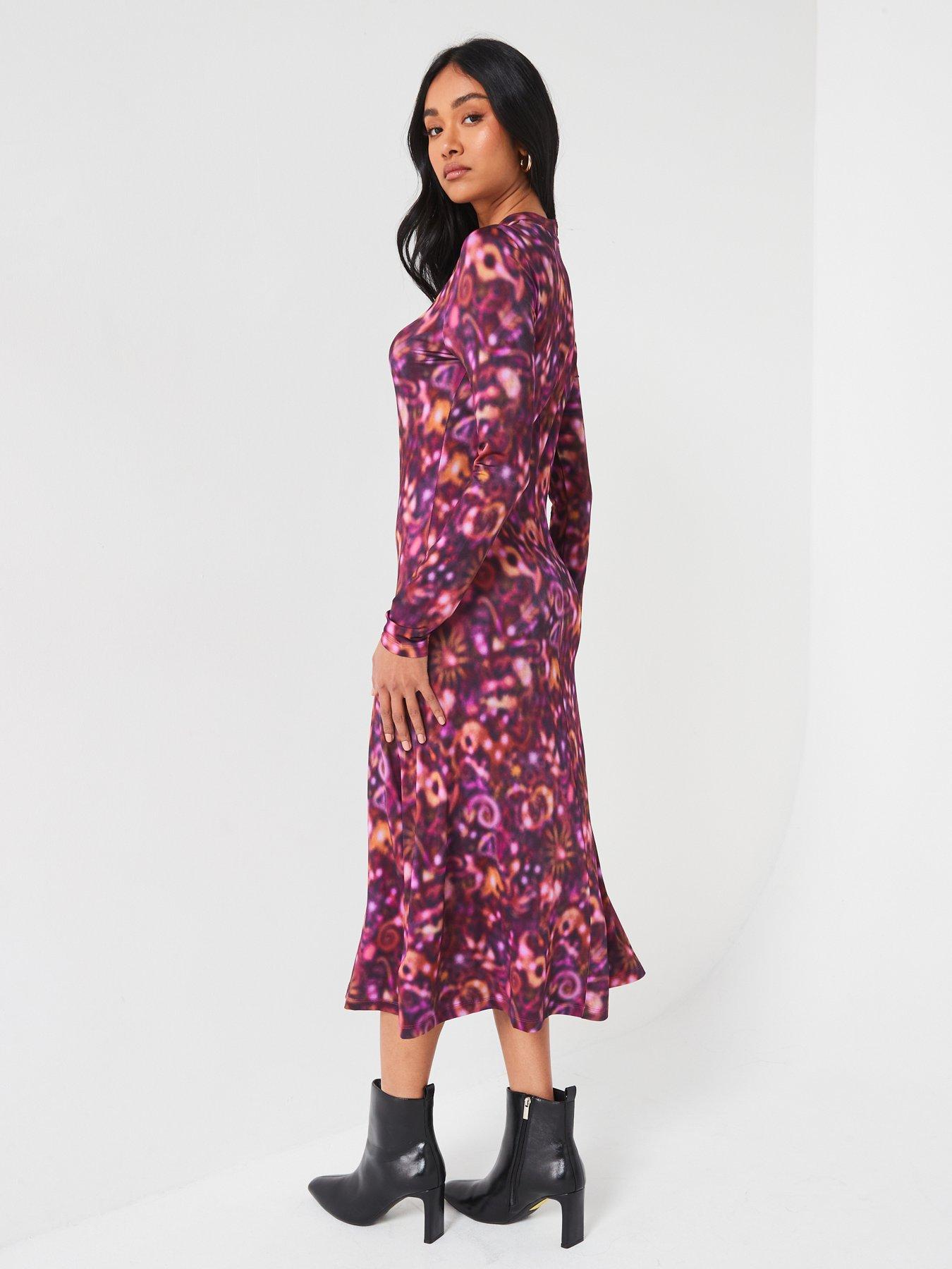 ps-paul-smith-long-sleeve-floral-midi-dress-purplestillFront