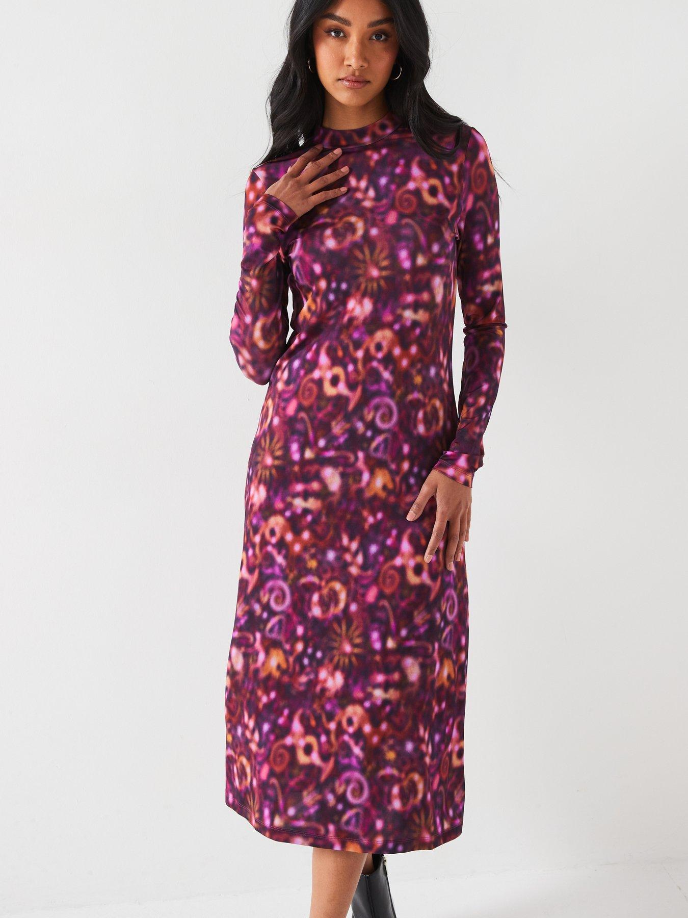 ps-paul-smith-long-sleeve-floral-midi-dress-purpleoutfit