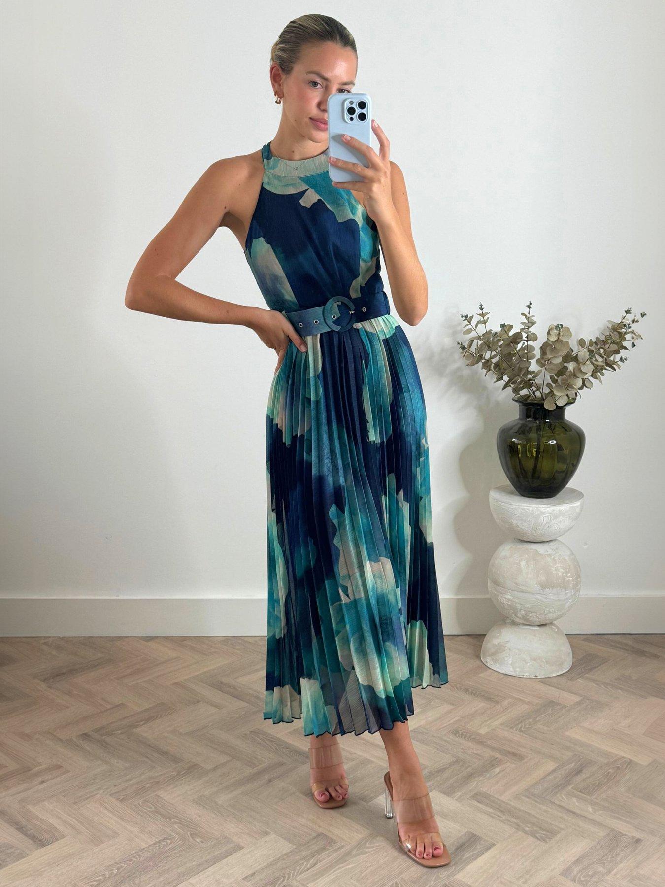 style-cheat-halter-floral-pleated-midi-dress-blue