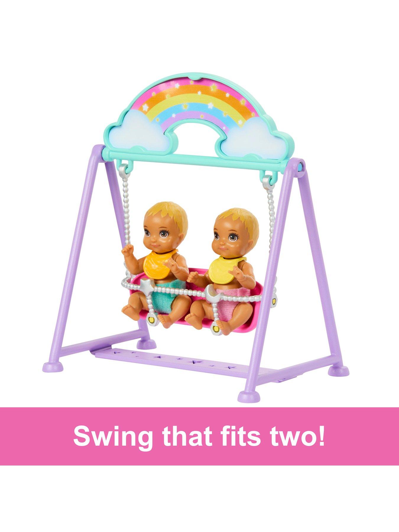 Image 3 of 6 of Barbie Skipper Babysitter Doll with Twin Nursery Playset