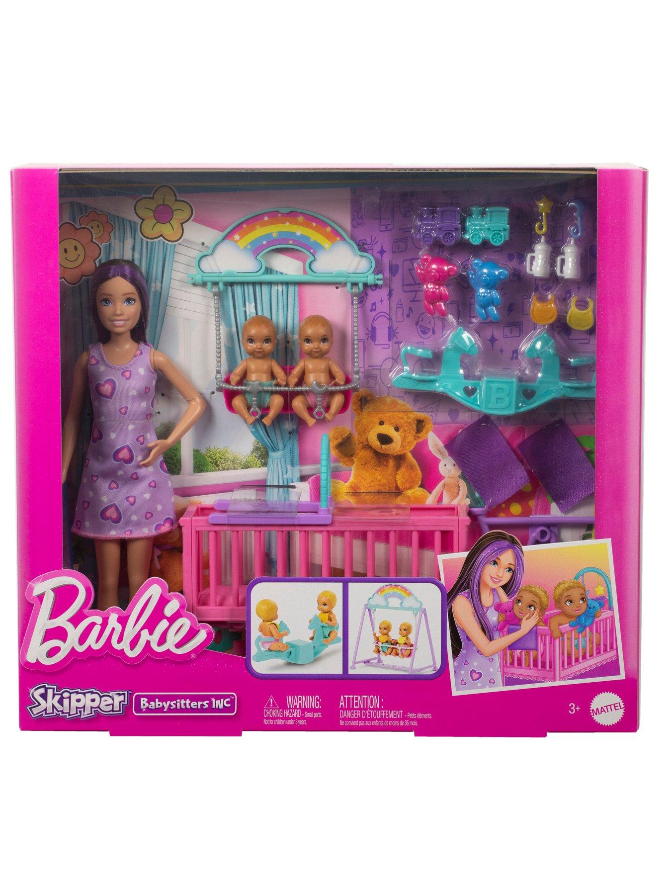 Image 5 of 6 of Barbie Skipper Babysitter Doll with Twin Nursery Playset