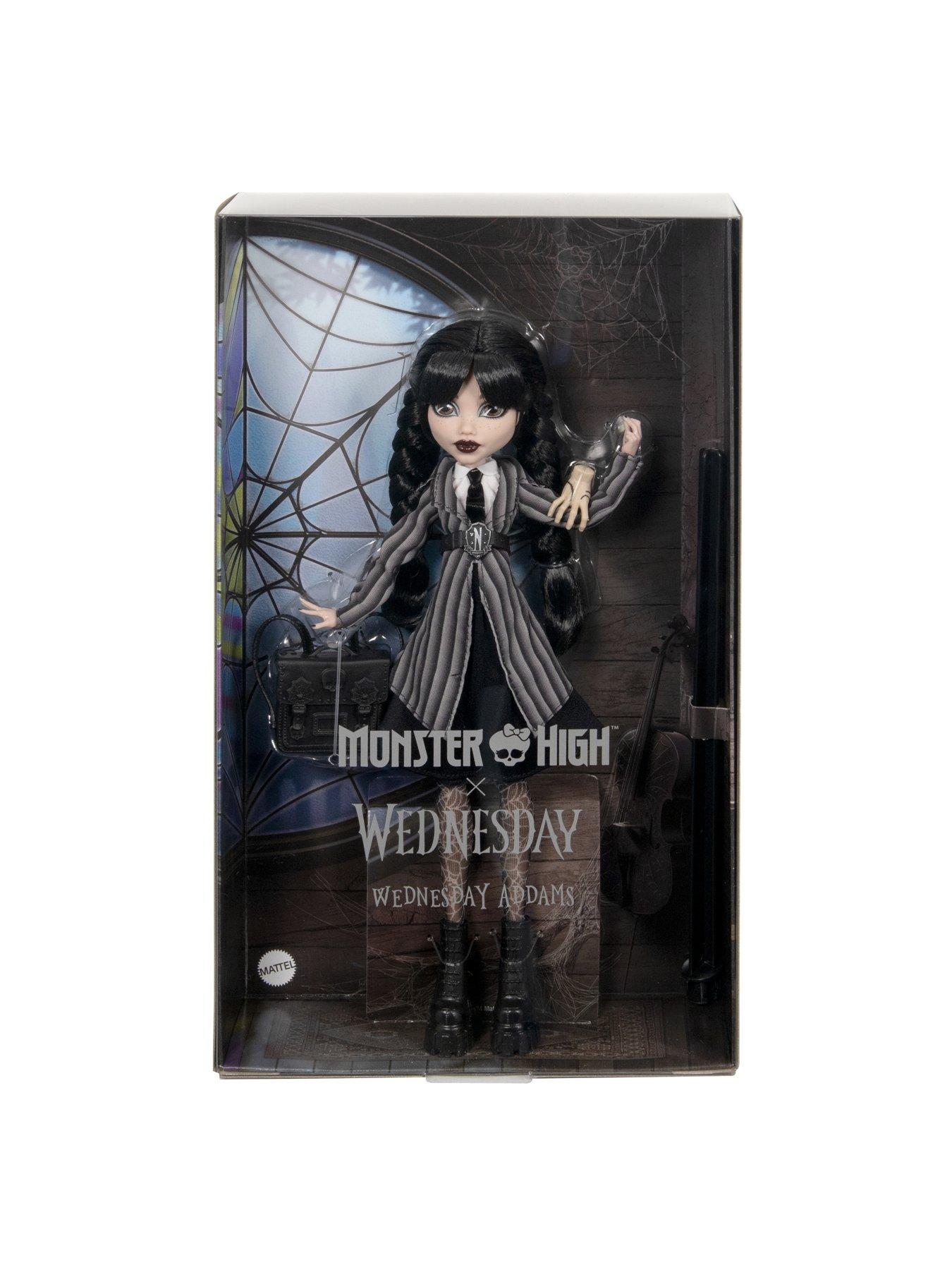 Image 6 of 6 of Monster High Wednesday Collectible Doll, Wednesday Addams Fashion doll with Accessories