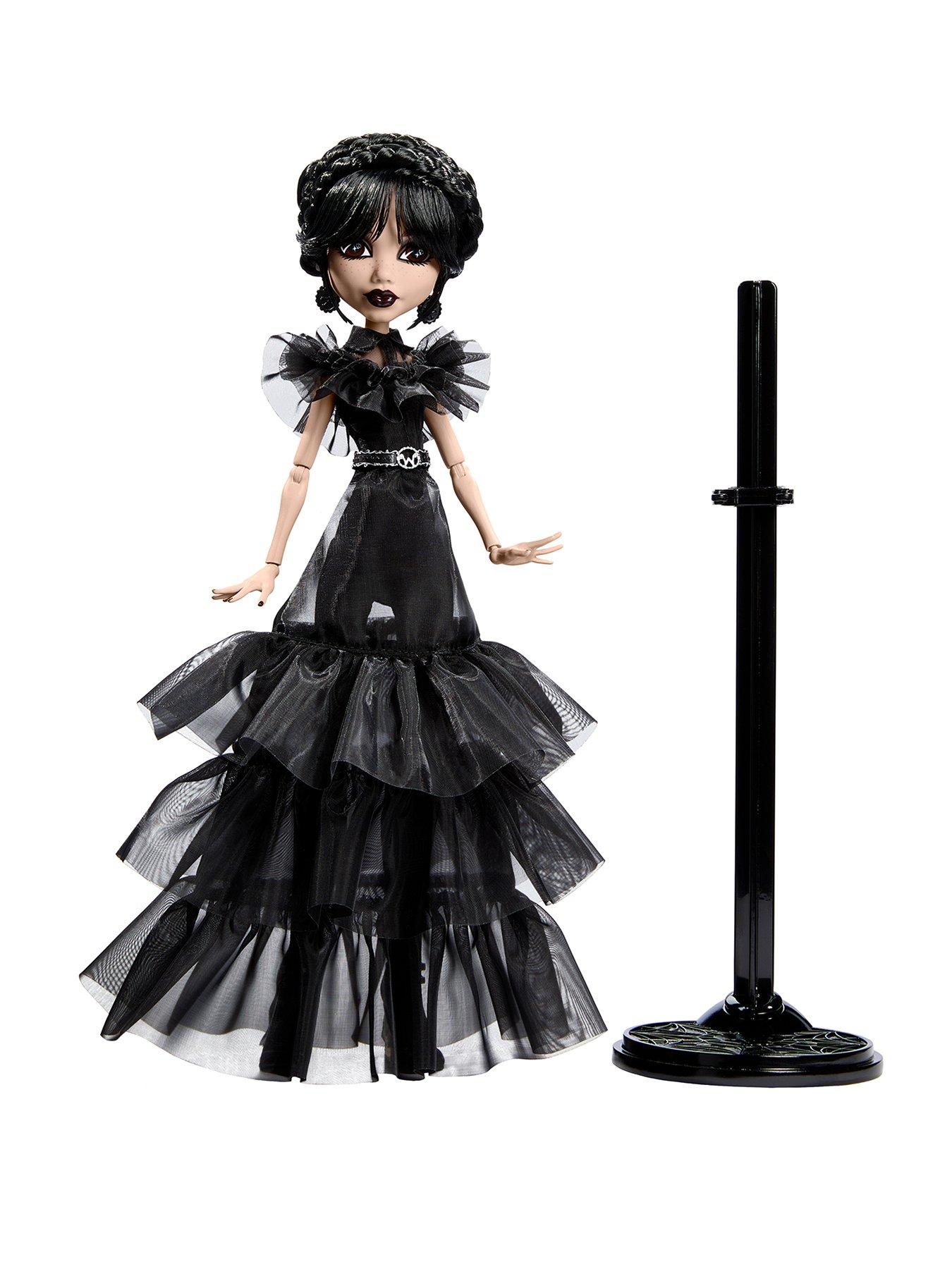 Image 1 of 5 of Monster High Wednesday Collectible Doll, Rave&rsquo;N Wednesday Fashion Doll