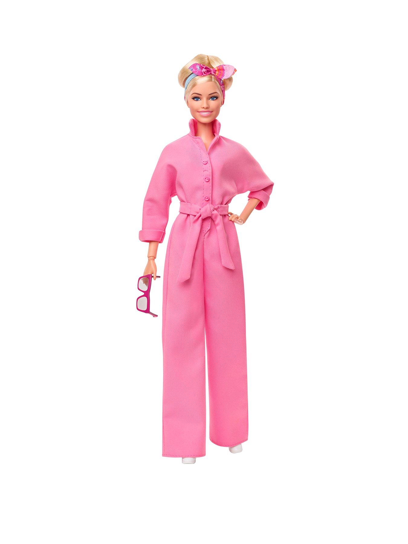 undefined The Movie Collectible Doll, Margot Robbie as Barbie in Pink Power Jumpsuit