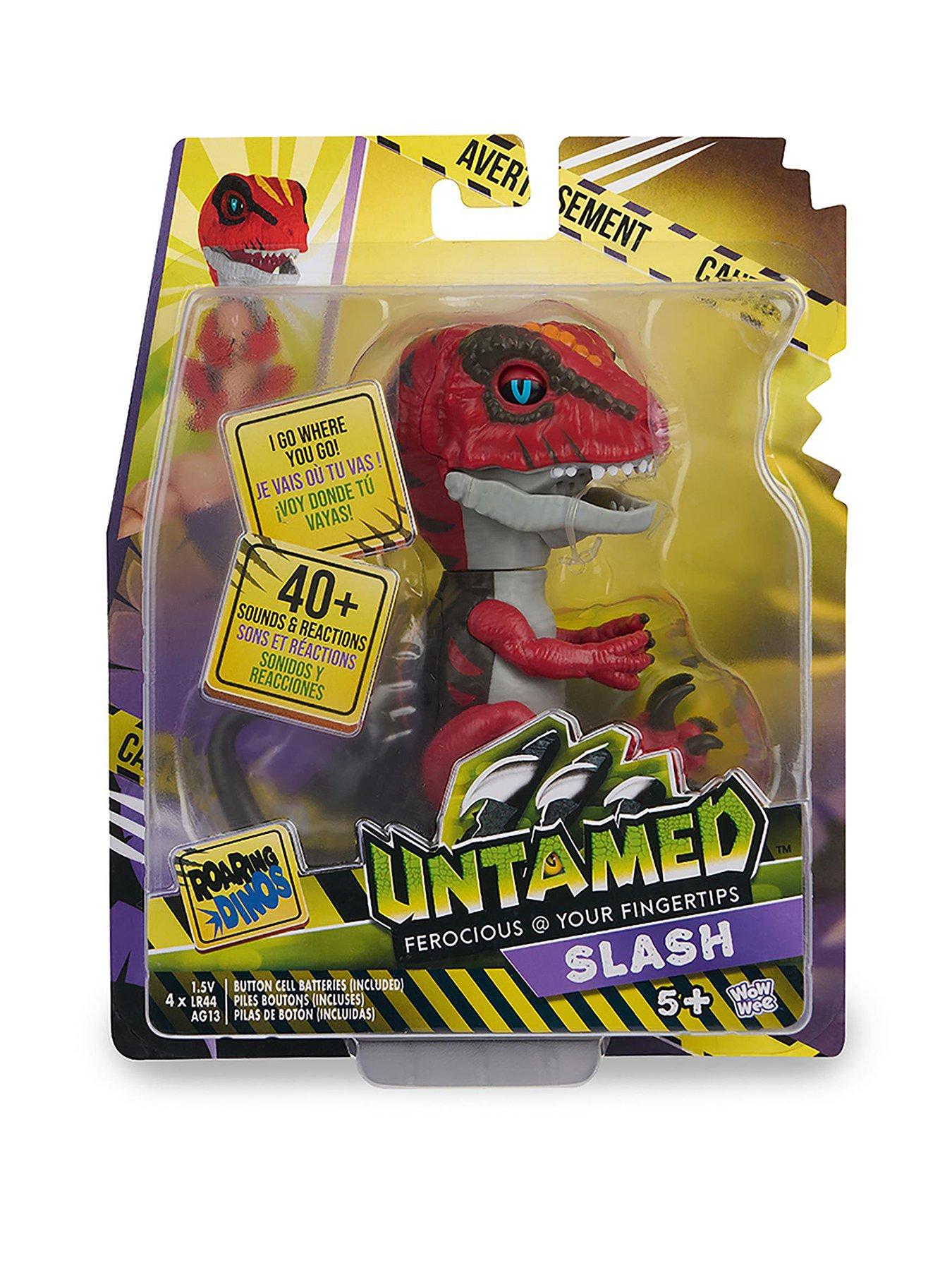 Image 1 of 8 of Untamed Roaring Dinos Interactive Raptor, Slash (Red)