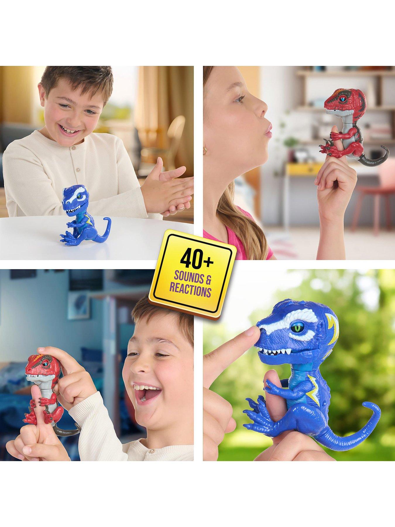 Image 4 of 8 of Untamed Roaring Dinos Interactive Raptor, Slash (Red)
