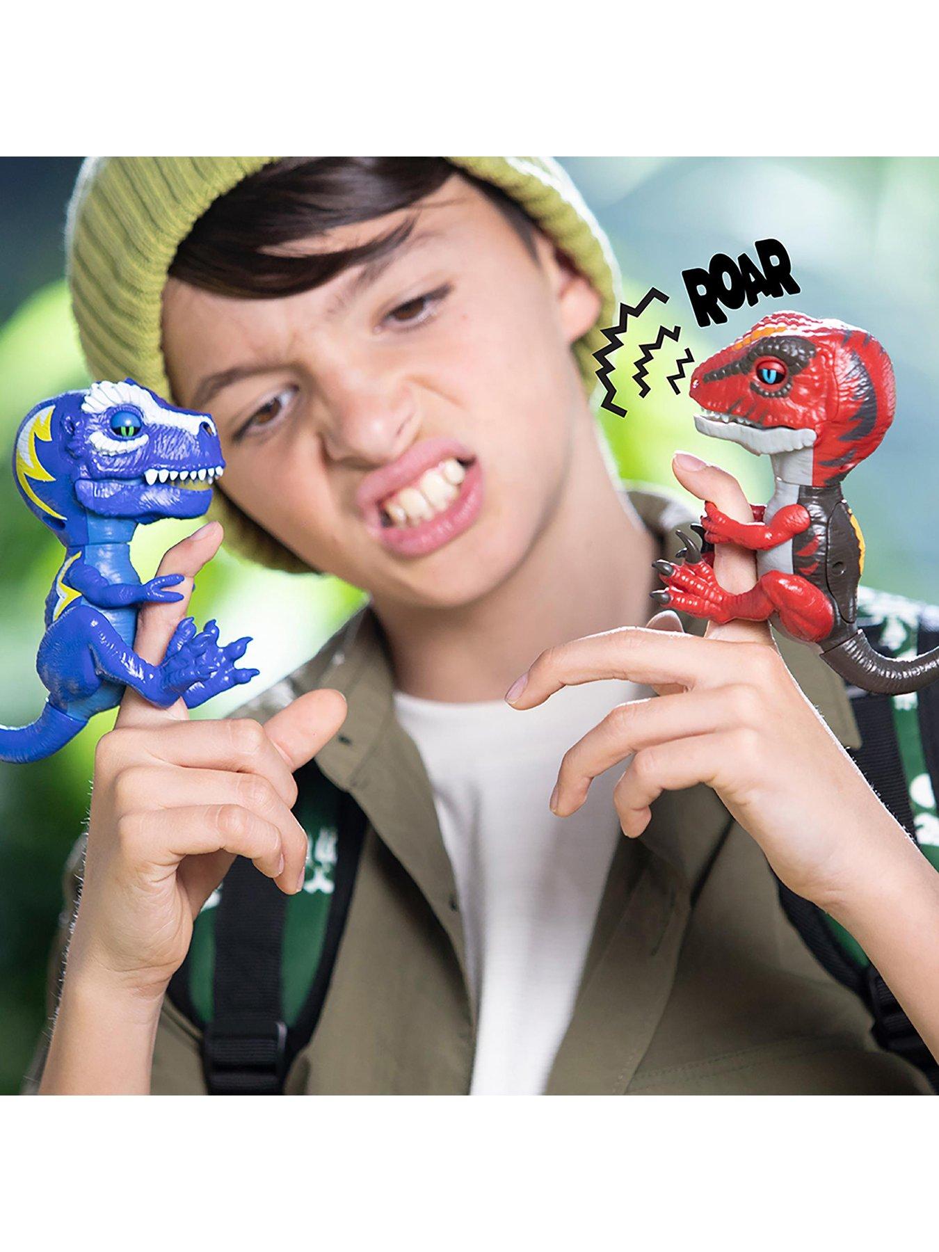 Image 5 of 8 of Untamed Roaring Dinos Interactive Raptor, Slash (Red)