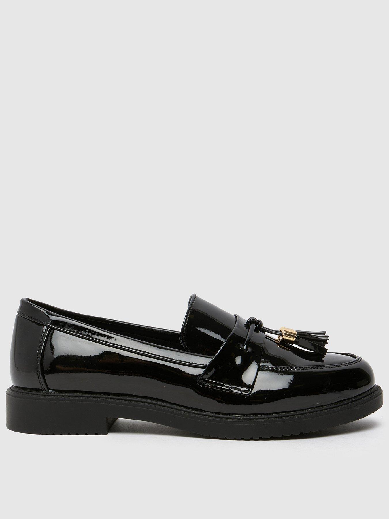 schuh-wide-fit-lohan-patent-tassel-loafers-black