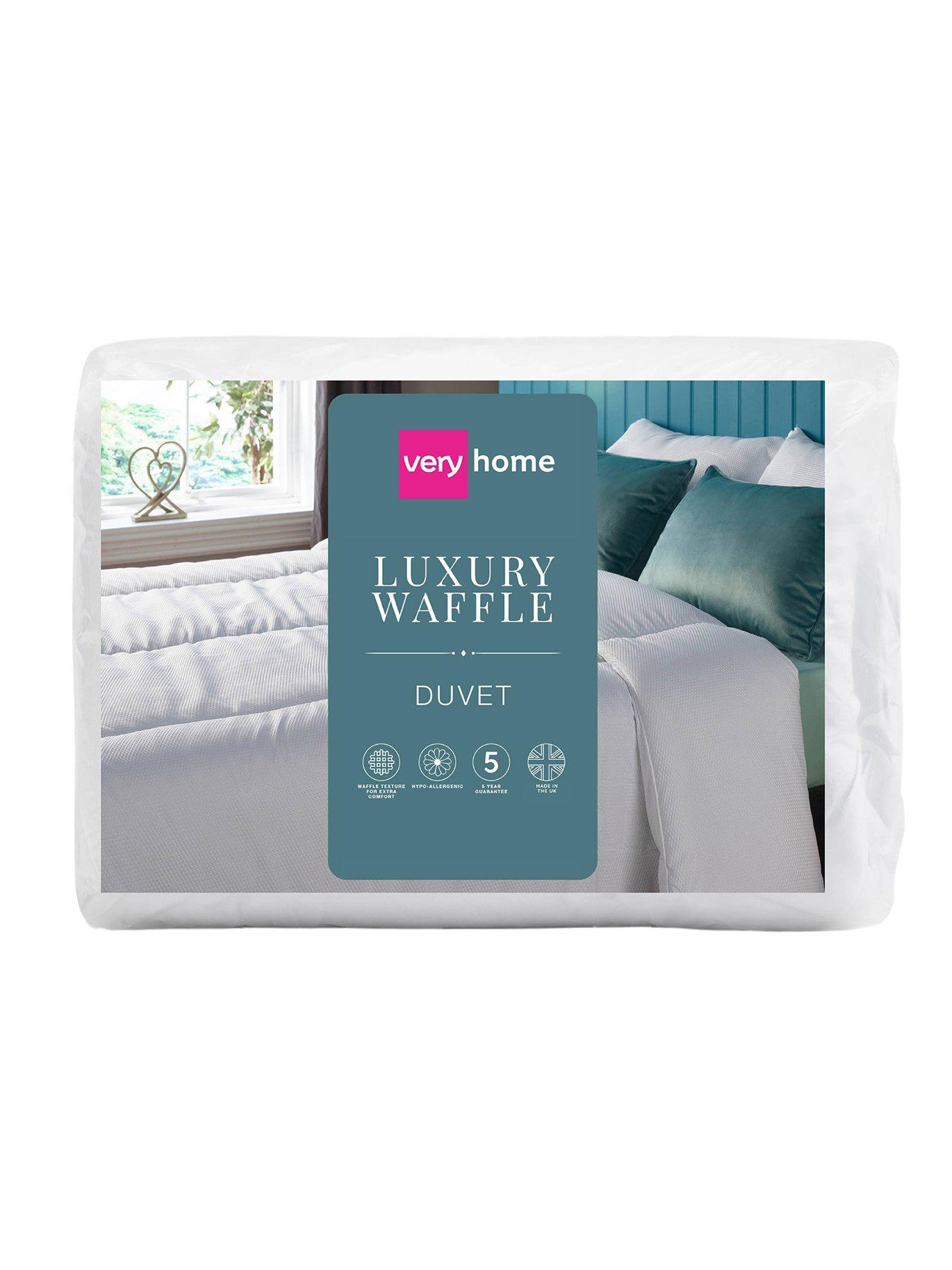 Image 3 of 5 of Very Home Luxury Waffle Duvet -&nbsp;10.5 Tog - White