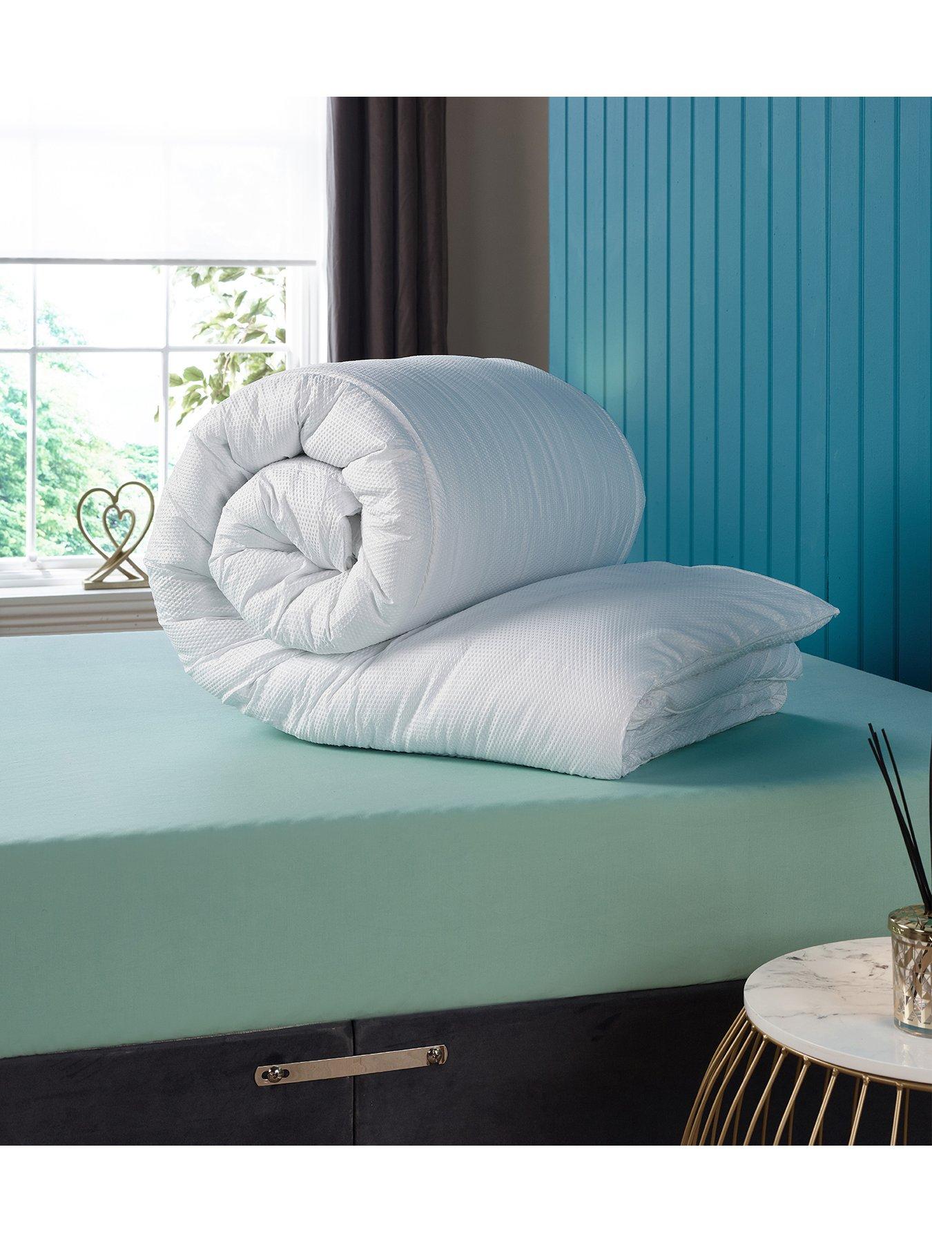 Image 4 of 4 of Very Home Soft Touch Waffle 15 Tog Duvet- King - White
