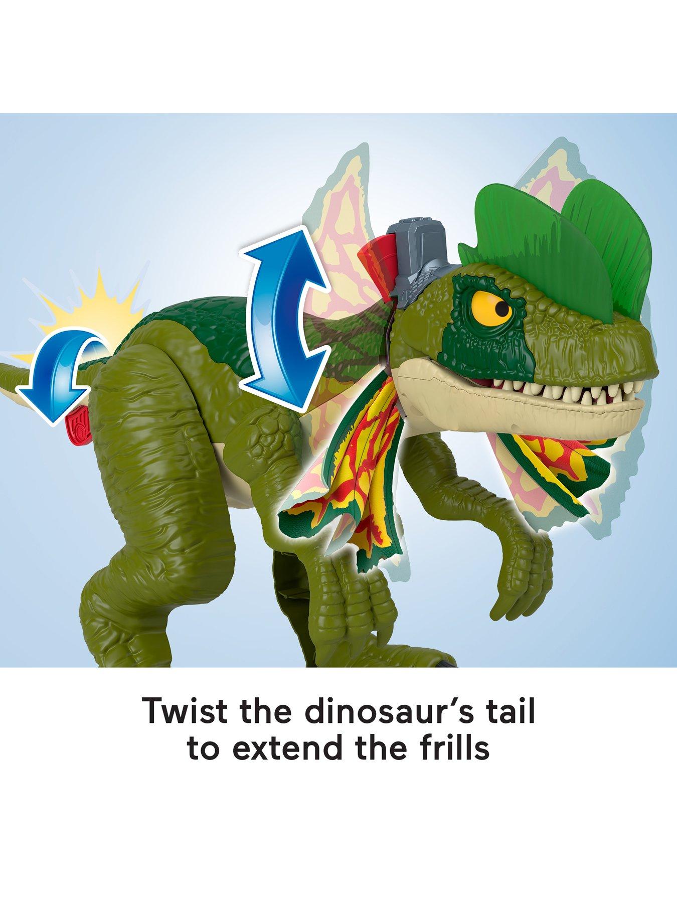 Image 3 of 6 of Imaginext Imaginext Jurassic World Thrash Attack Dilophosaurus
