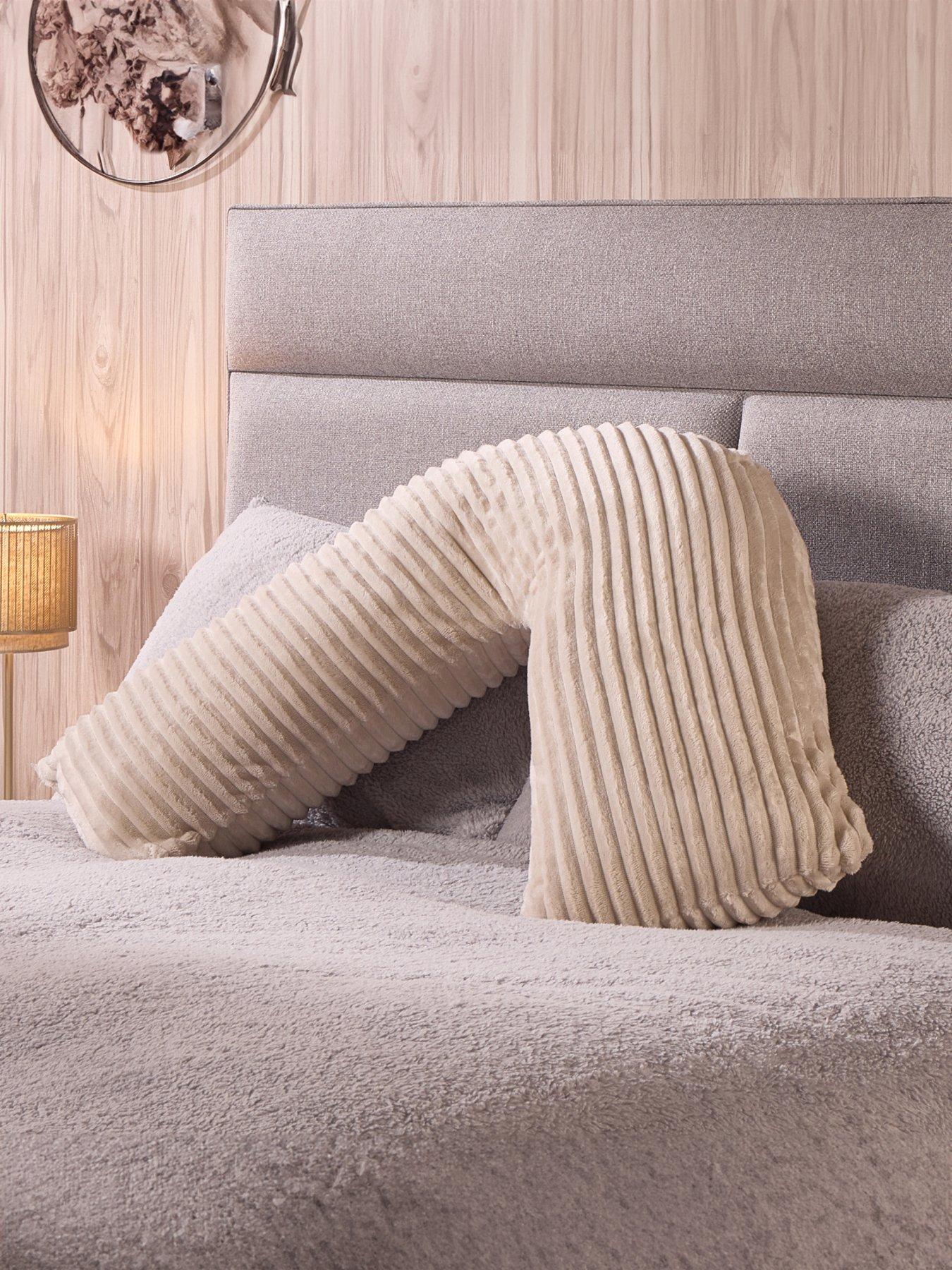 Very Home Jumbo Cord V-Shaped Pillow