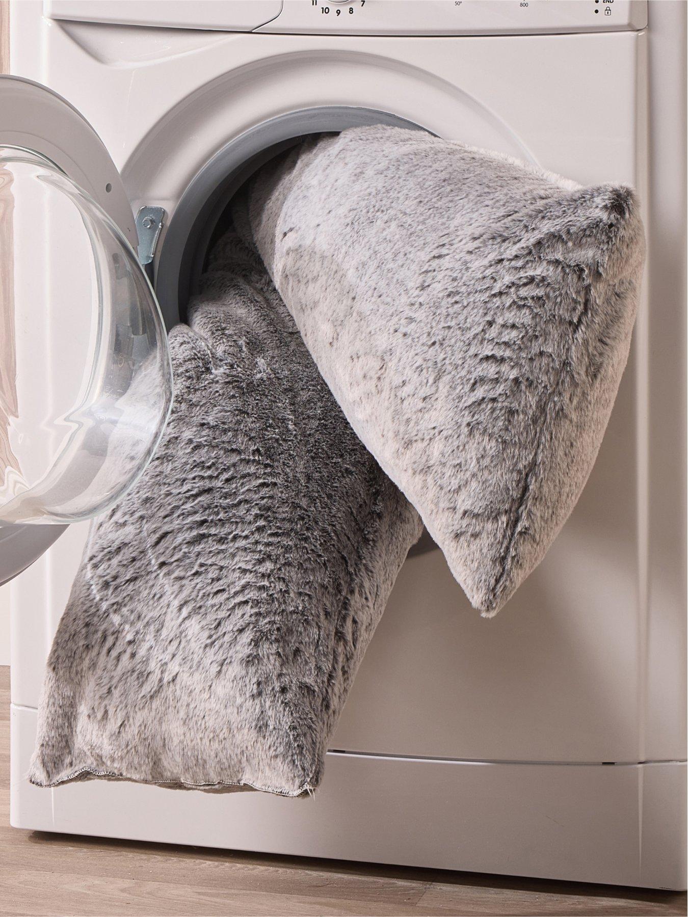 very-home-luxury-faux-fur-v-shaped-pillow-greyback