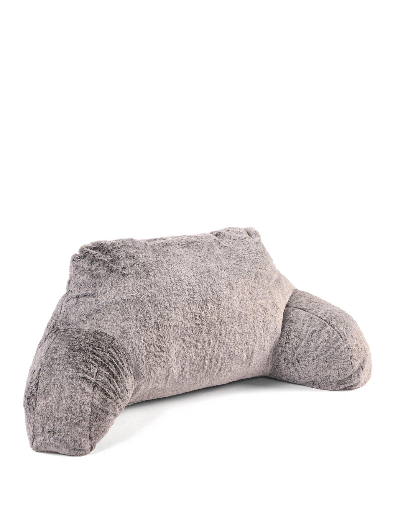 Image 2 of 4 of Very Home Faux Fur Cuddle Cushion - Grey
