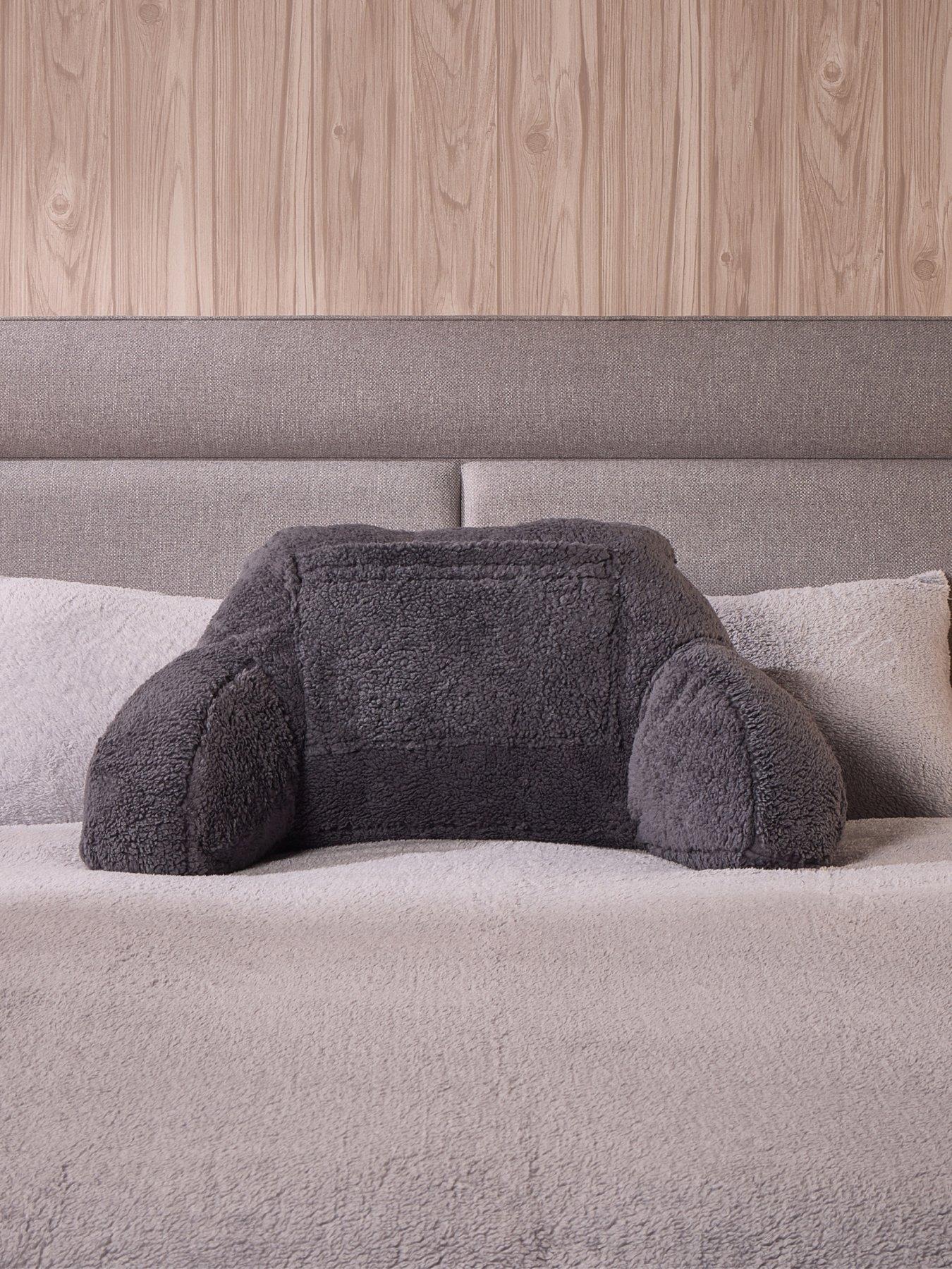 The Very Collection Heated Teddy Cuddle Cushion - Charcoal