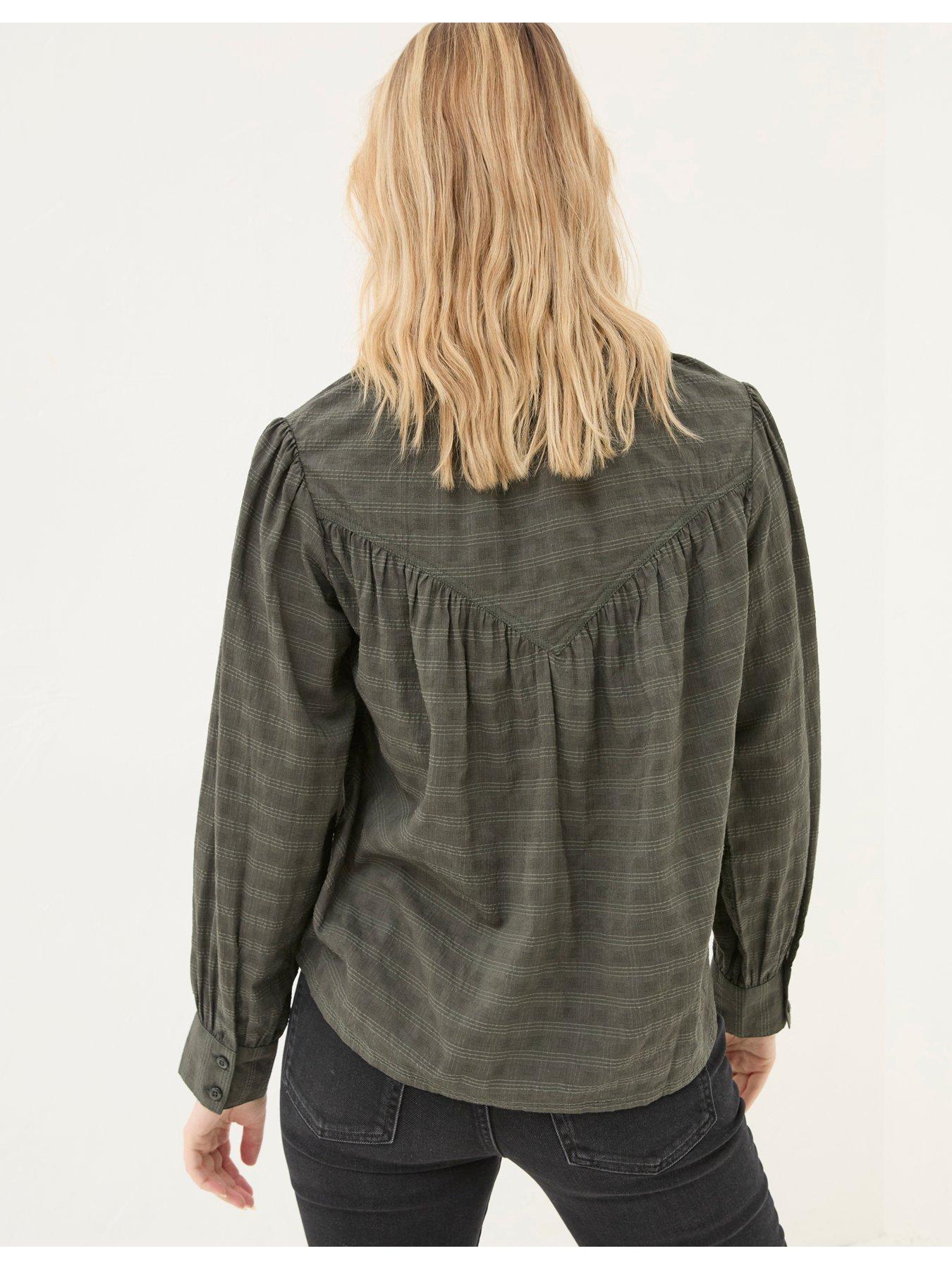 fatface-mathilde-self-check-blouse-greenstillFront