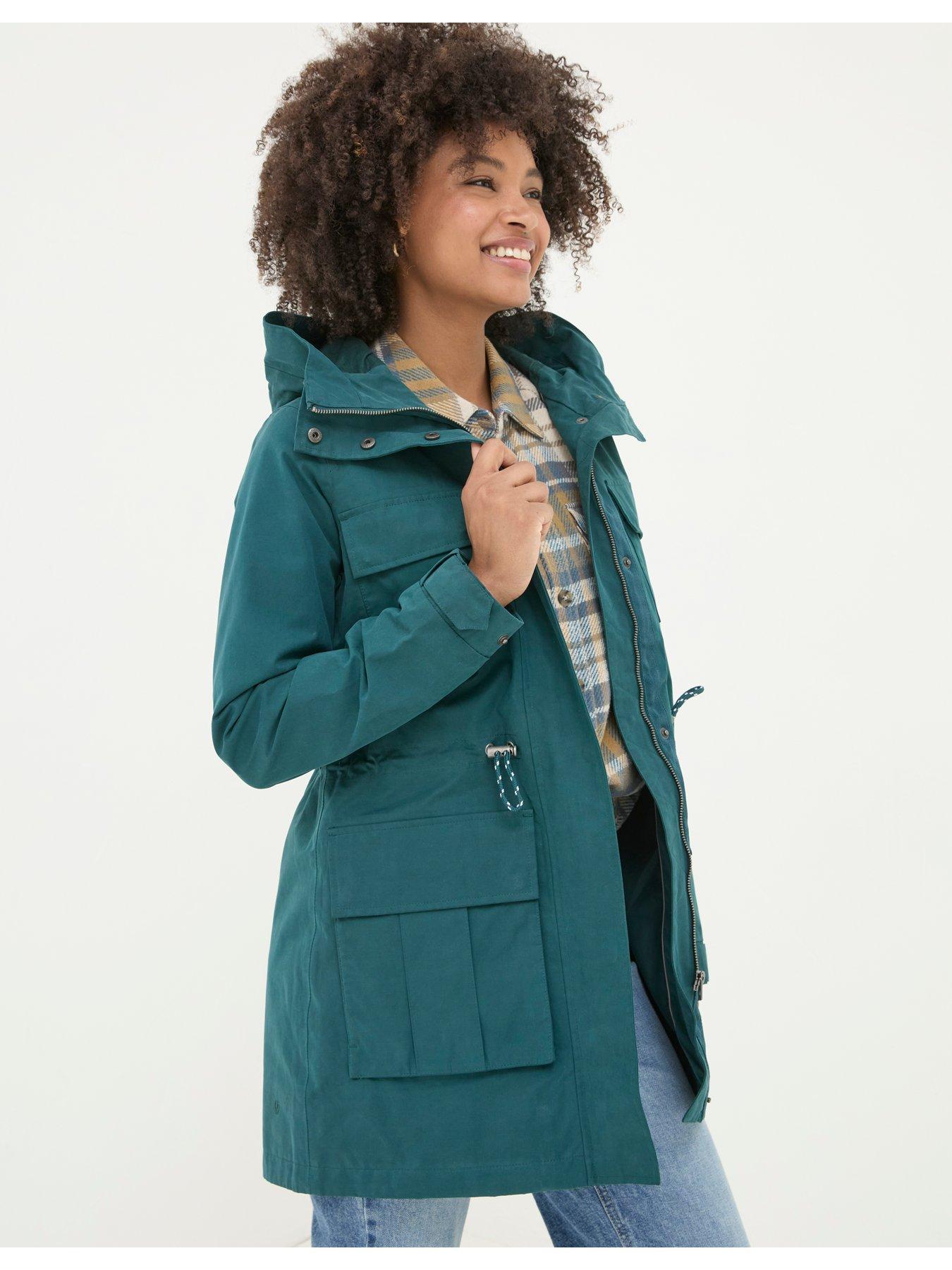 fatface-tiegan-waterproof-coat-greenstillFront