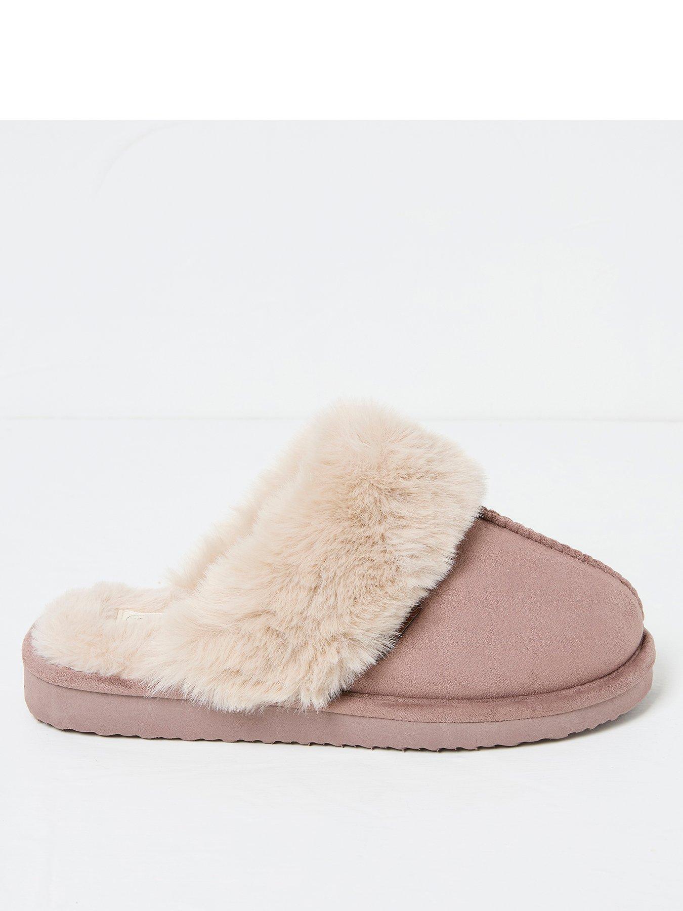 fatface-kaia-fur-cuff-mules-grey