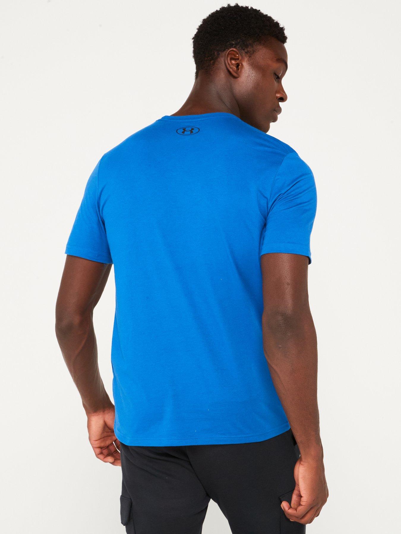 under-armour-mens-training-sportstyle-left-chest-logo-t-shirt-bluestillFront