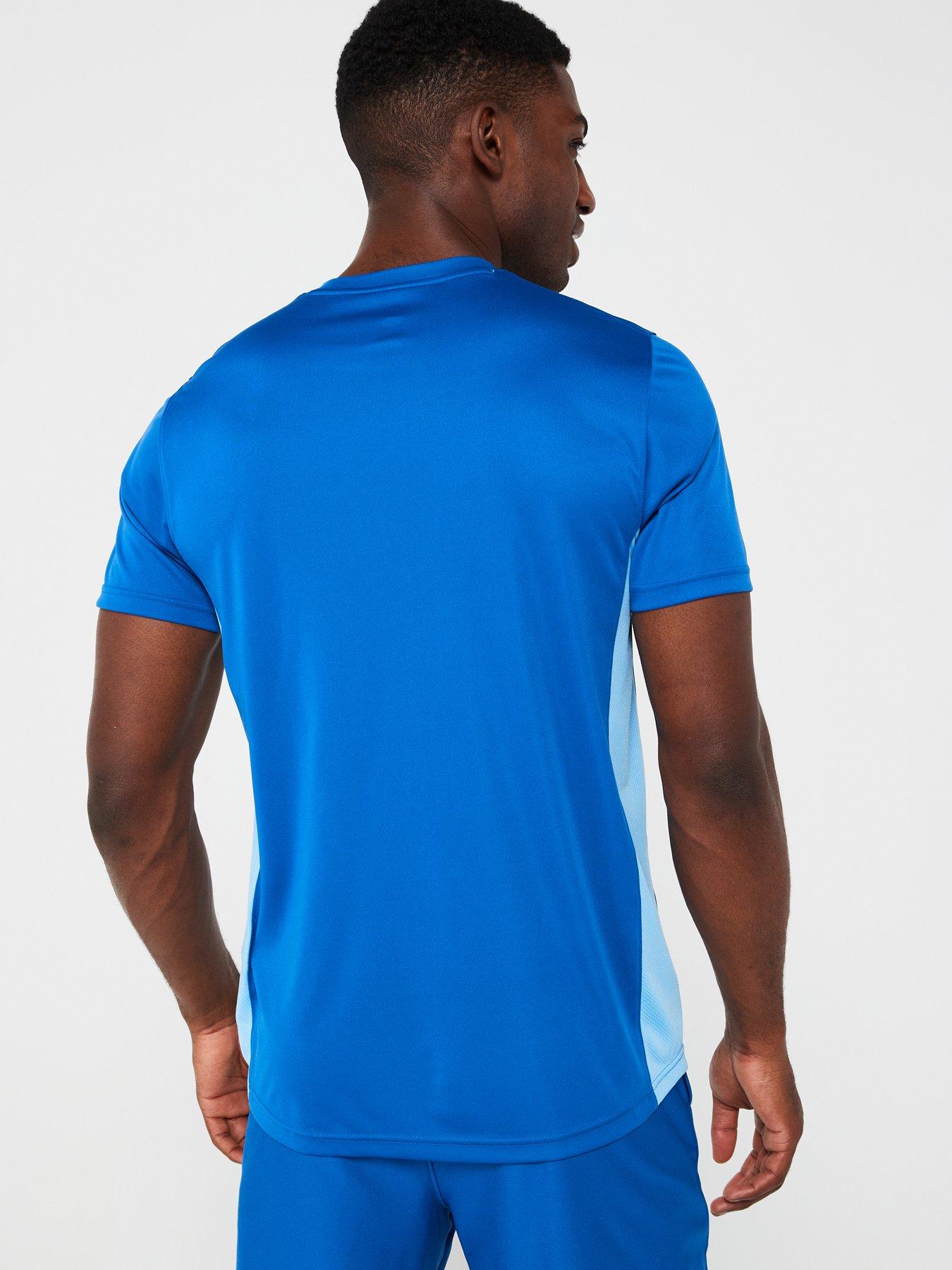 under-armour-mens-football-challenger-training-t-shirt-bluestillFront