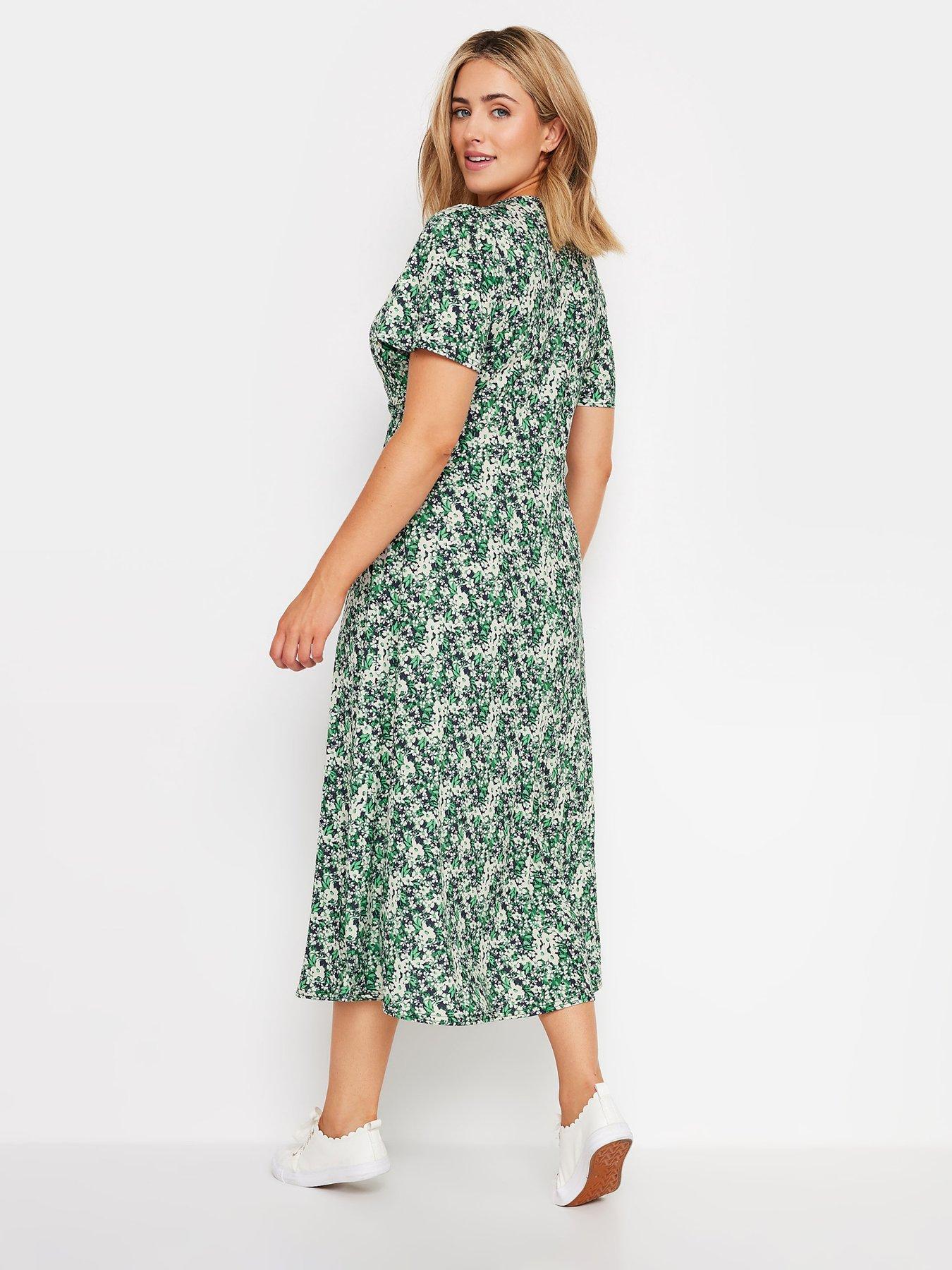 mco-ditsy-twist-front-jersey-dress-greenstillFront