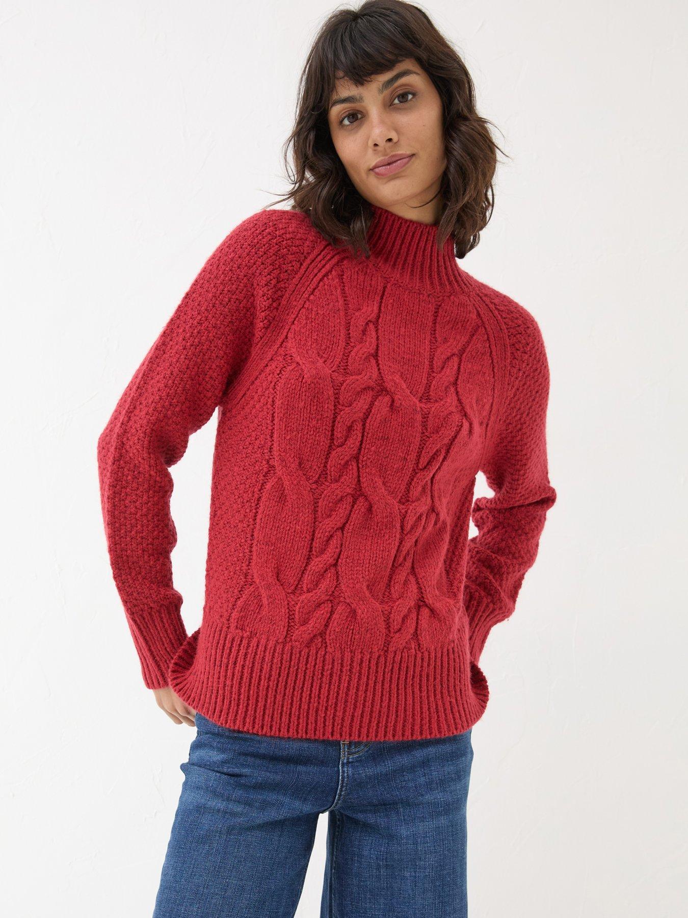 fatface-cali-cable-jumper-red