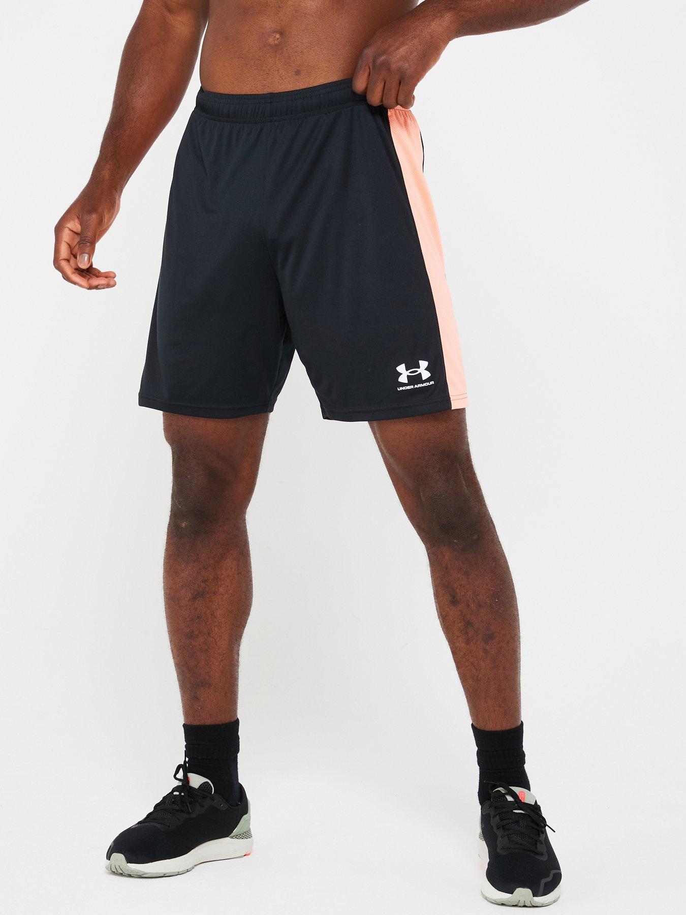 under-armour-mens-football-challenger-knit-shorts-blackfront