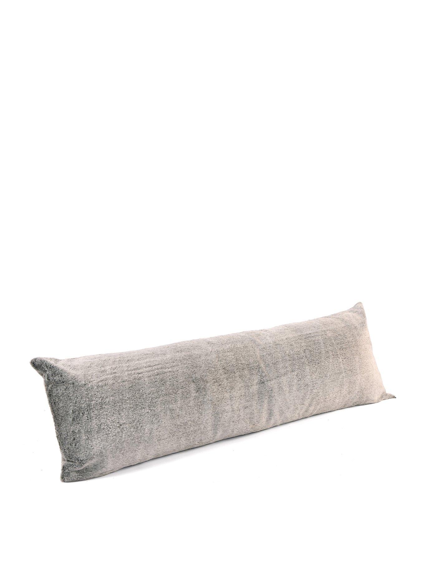 very-home-luxury-faux-fur-bolster-pillowstillFront