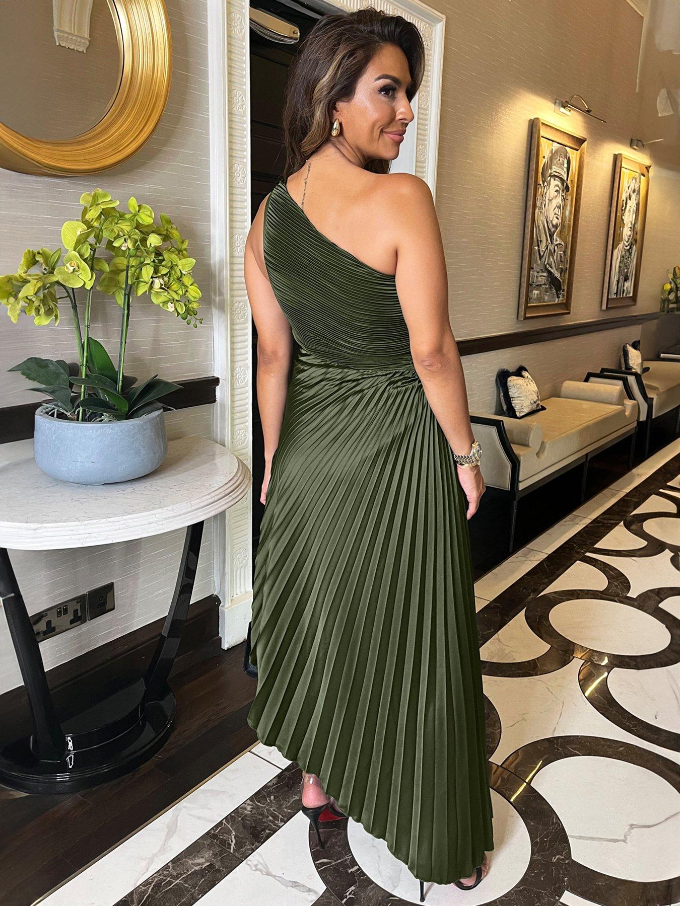 ax-paris-one-shoulder-pleated-satin-midi-dress-olive-greenstillFront