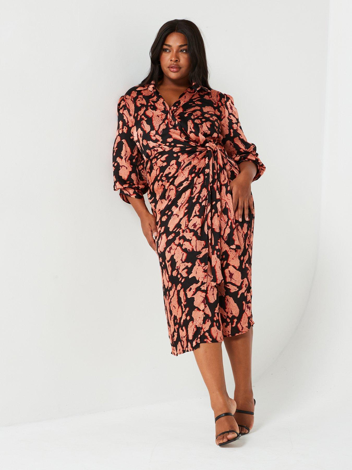 ax-paris-curve-print-belted-midi-dress-multiback