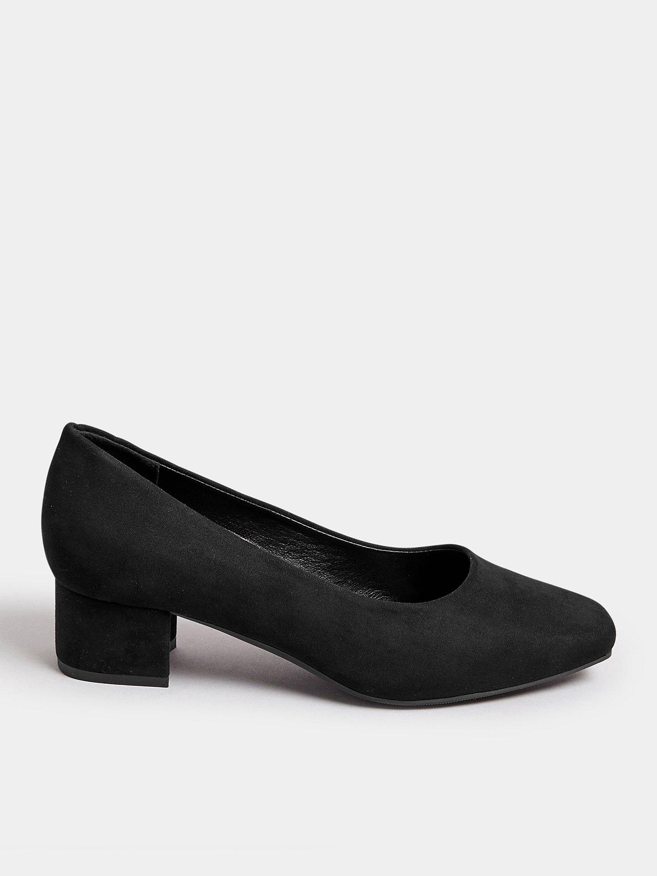 yours-wide-fit-mid-block-court-heel-black