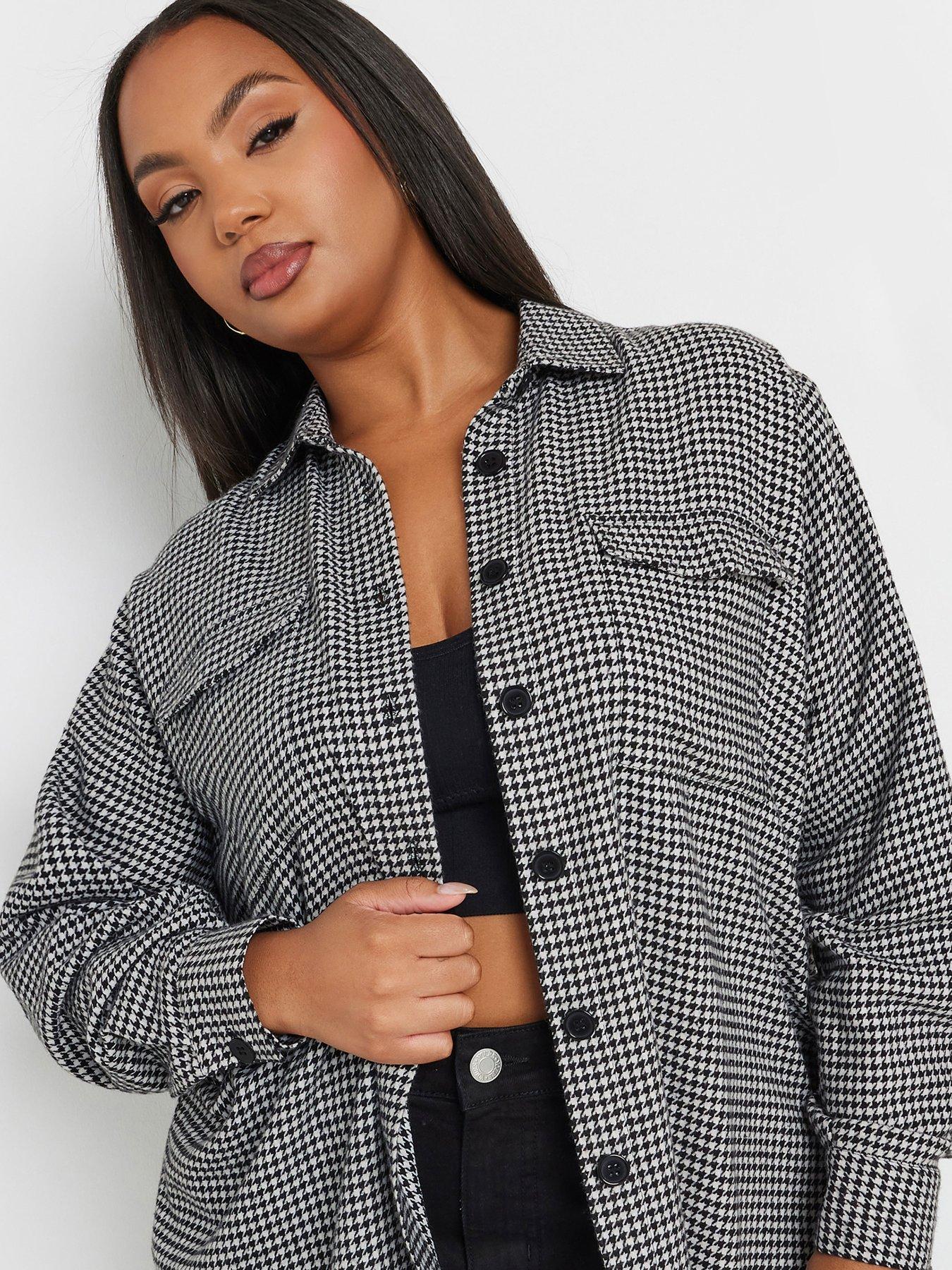 yours-curve-brushed-dogtooth-shacket-blackoutfit