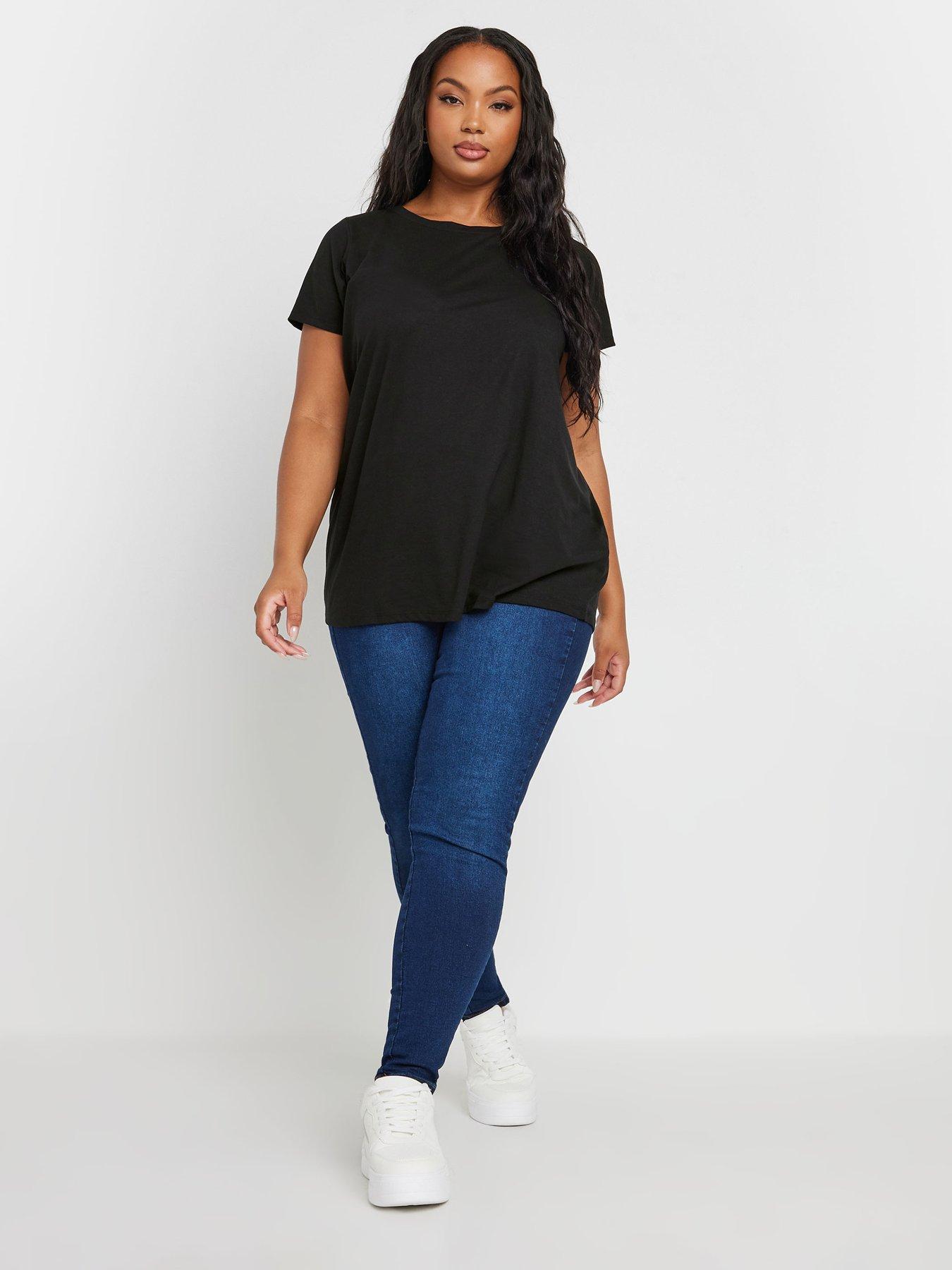 yours-curve-2-pack-core-basic-t-shirts-blackback