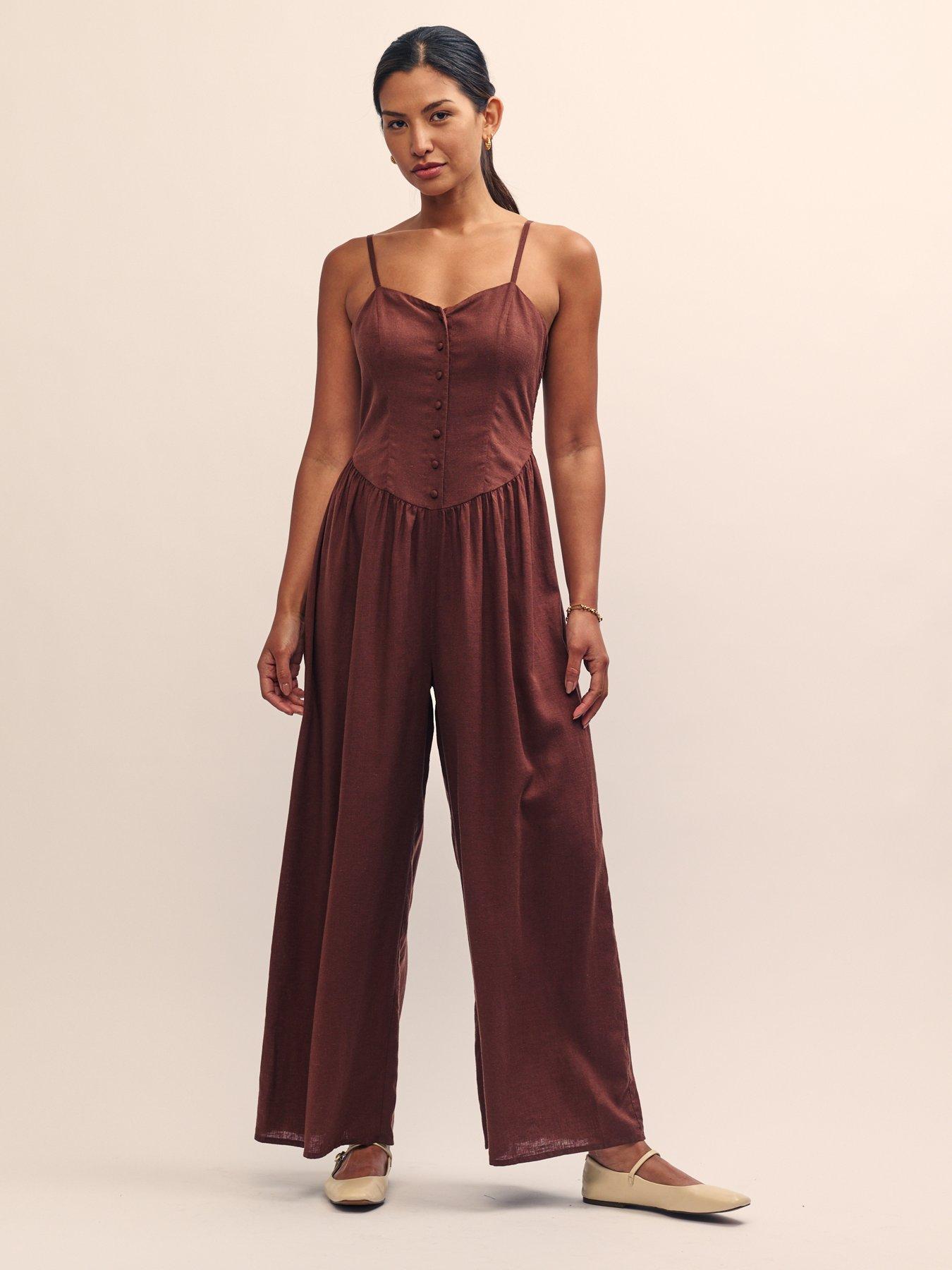 nobodys-child-tricia-jumpsuit-brown