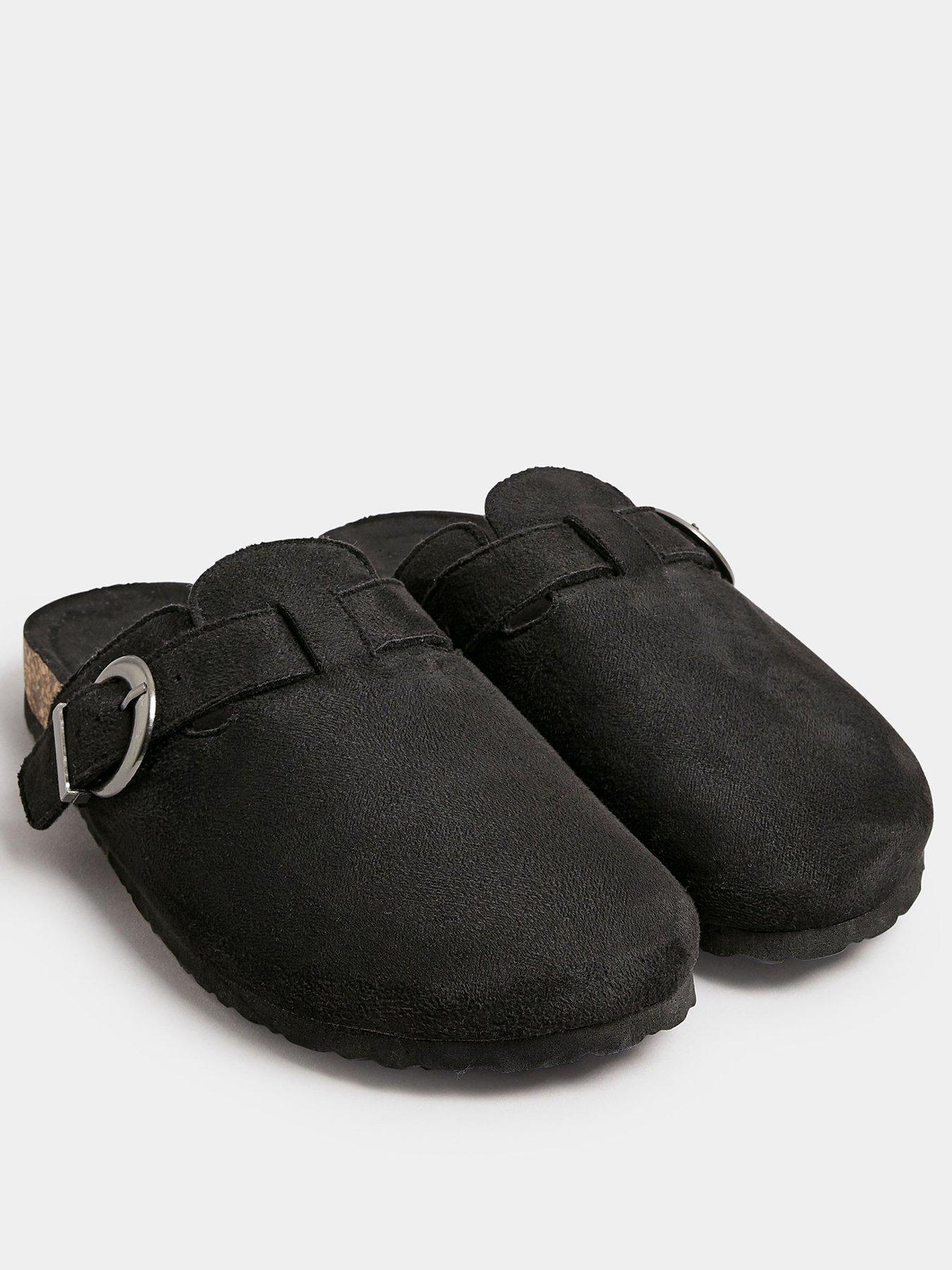 long-tall-sally-faux-suede-footbed-clog-blackstillFront