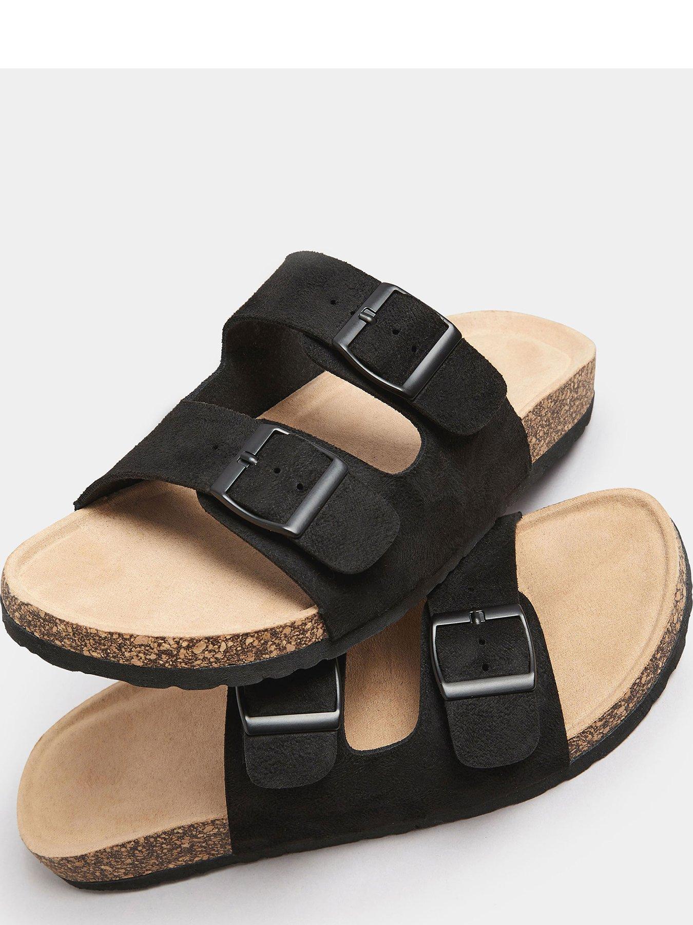 long-tall-sally-buckle-footbed-sandals-blackoutfit