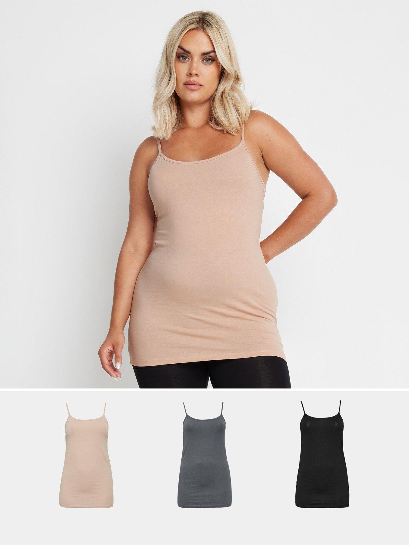 yours-curve-3-pack-cami-vest-blackfront