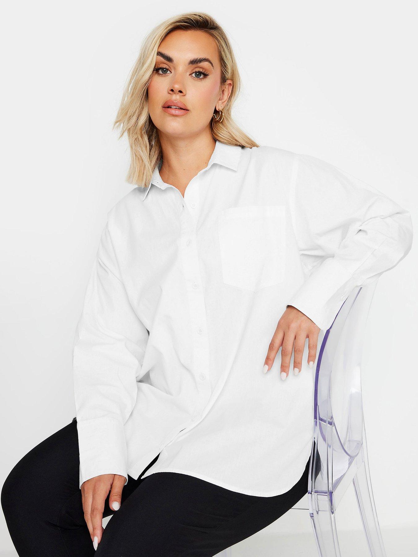 yours-curve-oversized-poplin-shirt-white