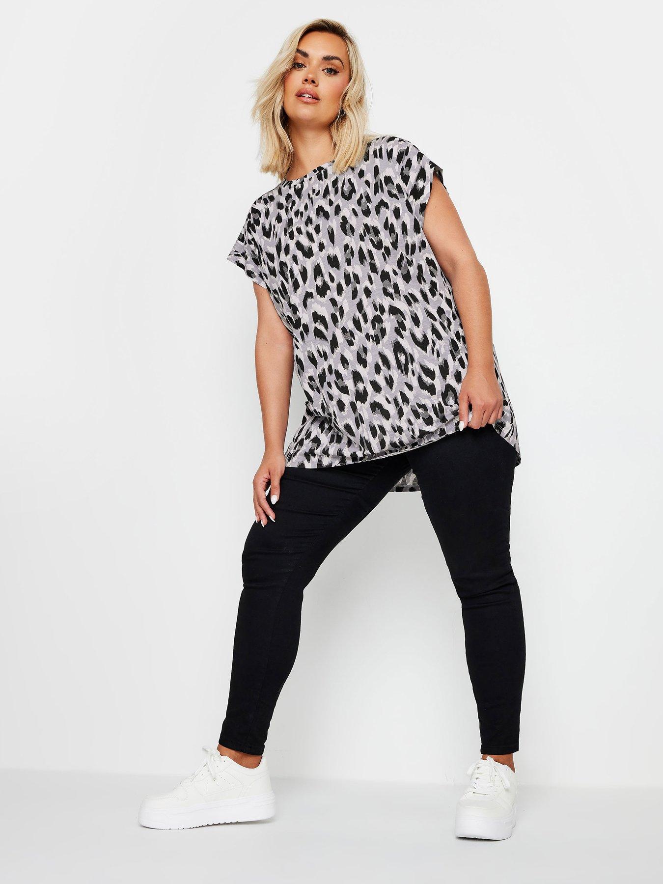 yours-curve-leopard-print-short-sleeve-top-greyback