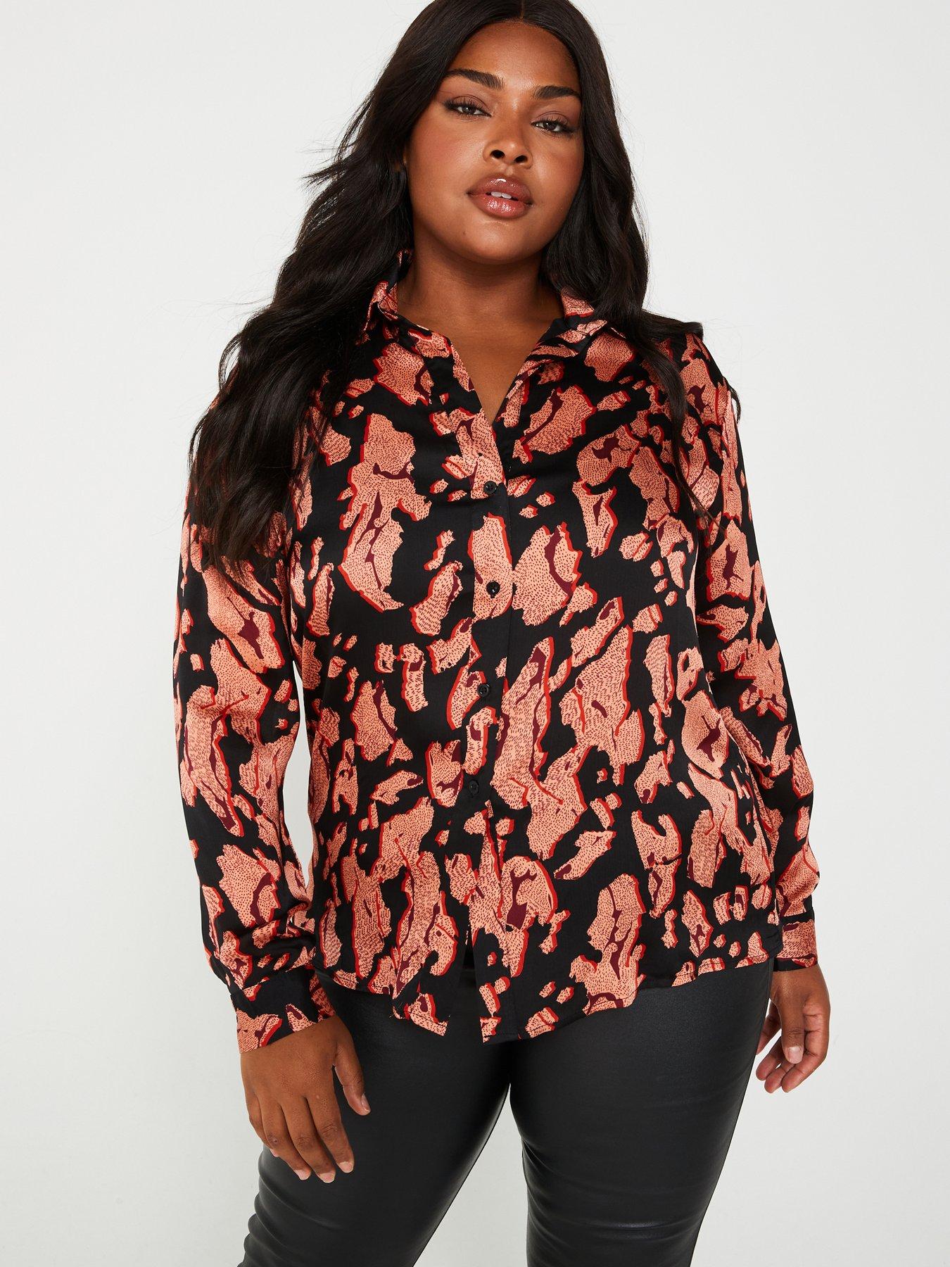 ax-paris-curve-printed-shirt-black