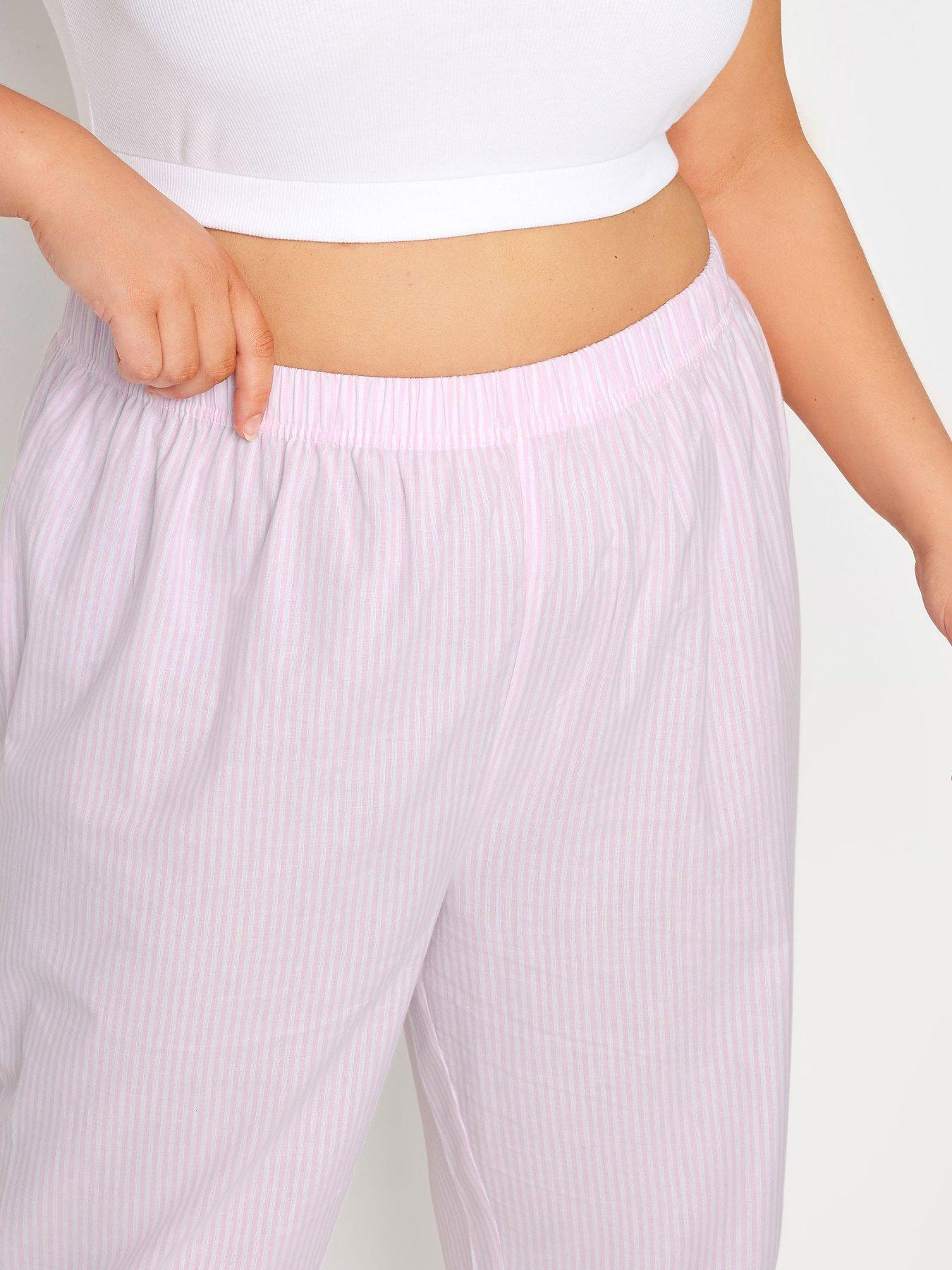 yours-curve-woven-long-stripe-pant-pinkoutfit