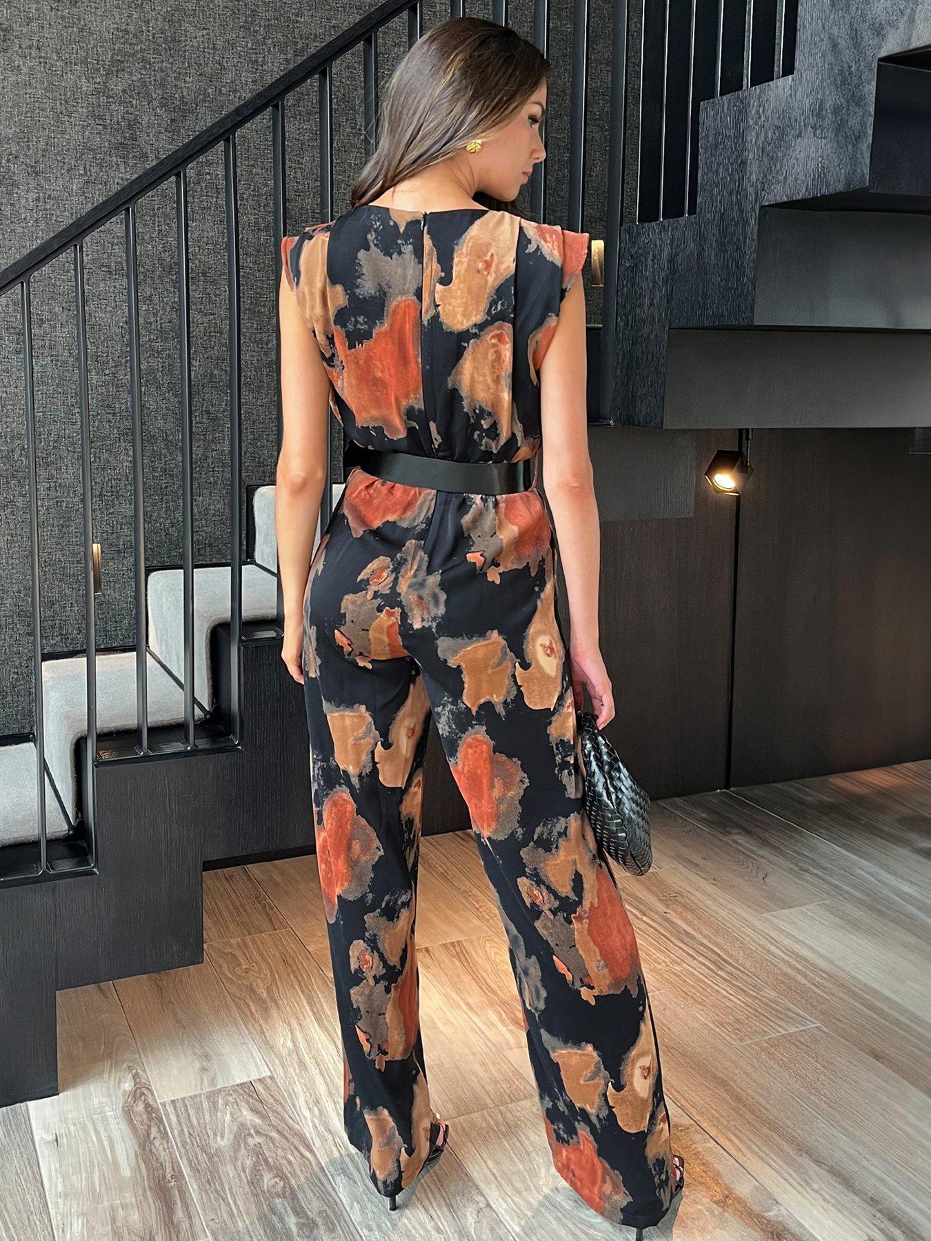 ax-paris-smudge-print-belted-wide-leg-jumpsuit-multinbspstillFront